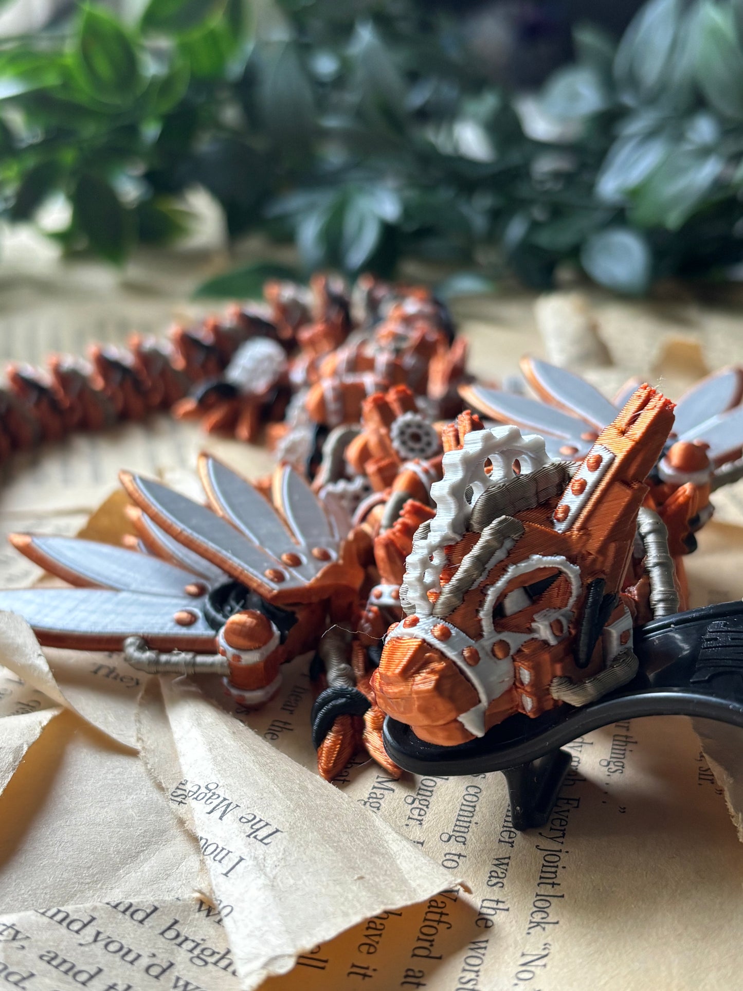 Steampunk drage  - Cute 3D Fidget Dragon