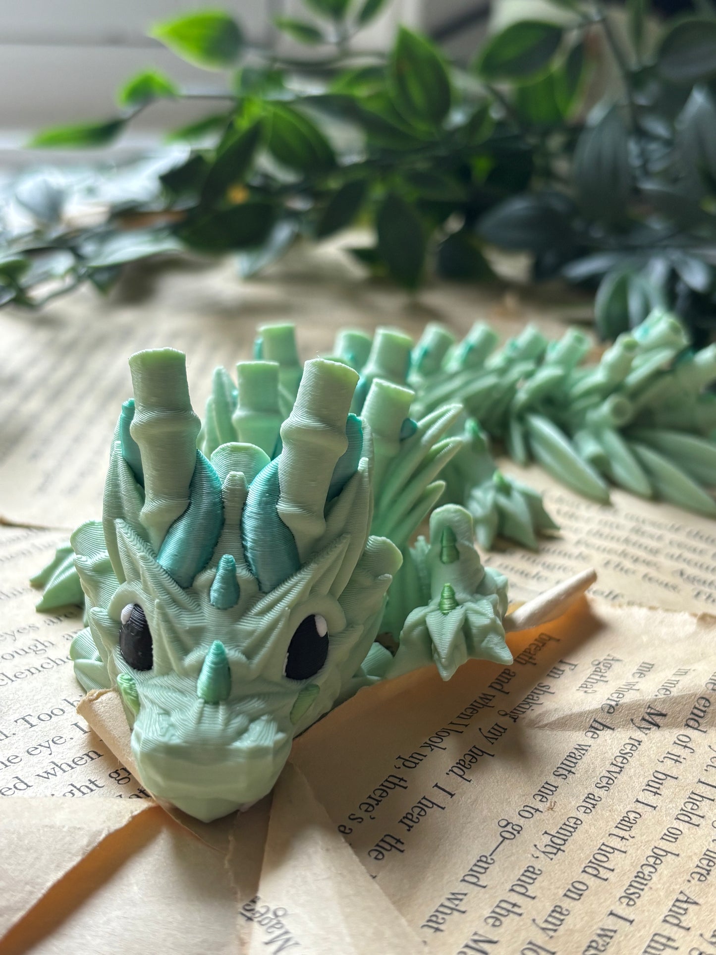 Bambus drage  - Cute 3D Fidget Dragon