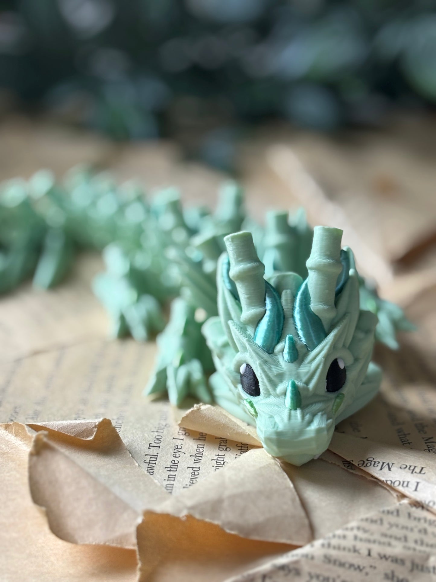 Bambus drage  - Cute 3D Fidget Dragon