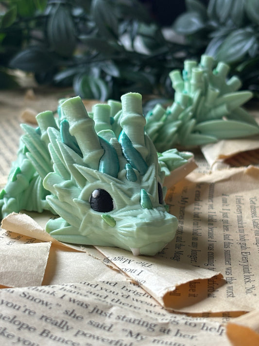 Bambus drage  - Cute 3D Fidget Dragon