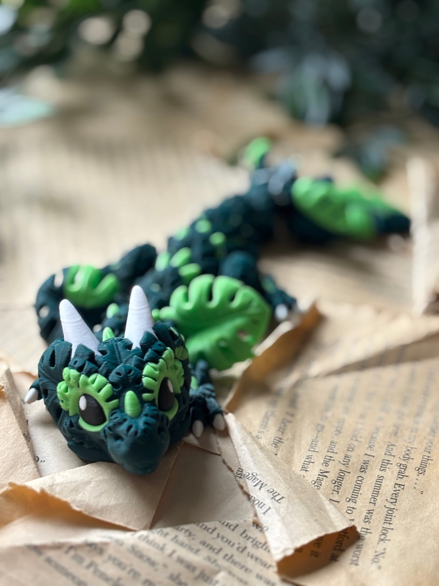 Monstera drage  - Cute 3D Fidget Dragon