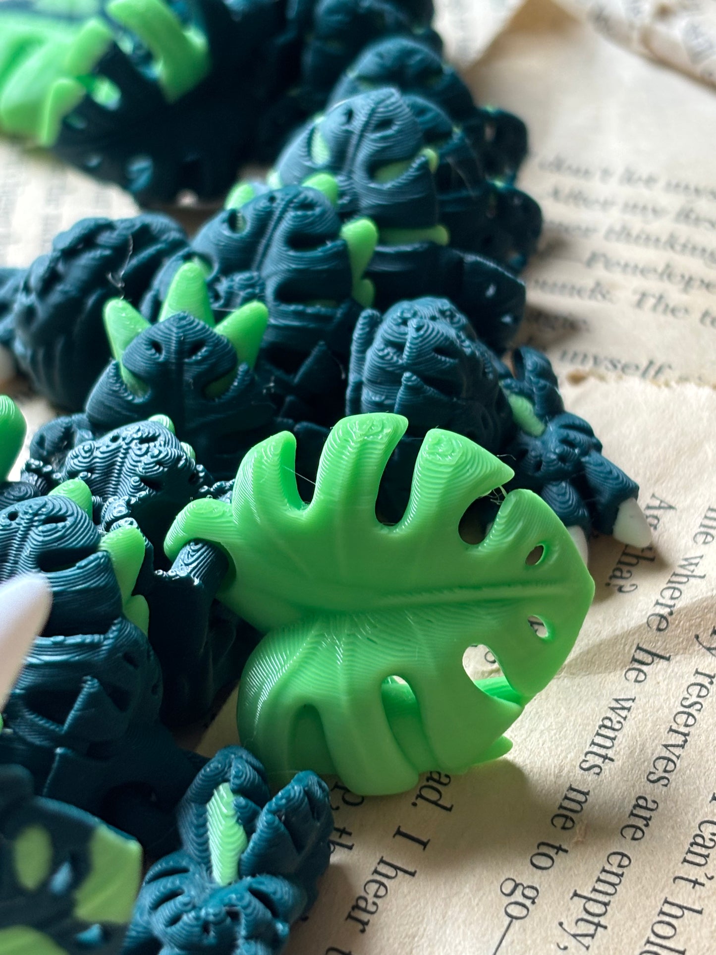 Monstera drage  - Cute 3D Fidget Dragon