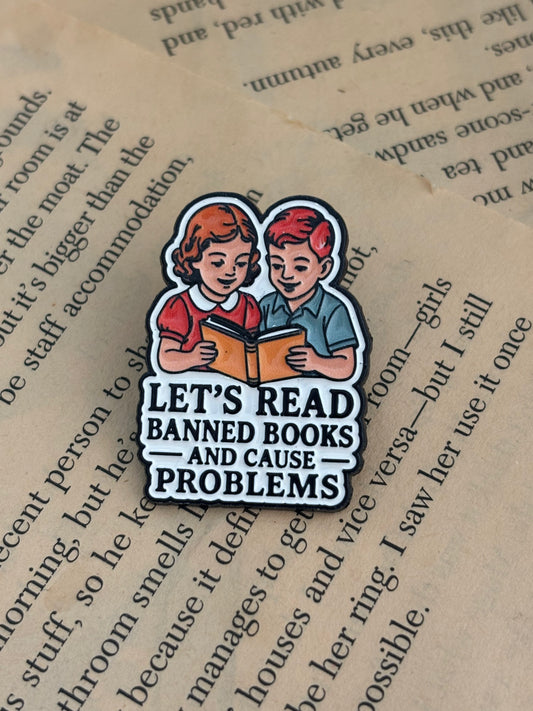 Let´s read banned books - Enamel Pin
