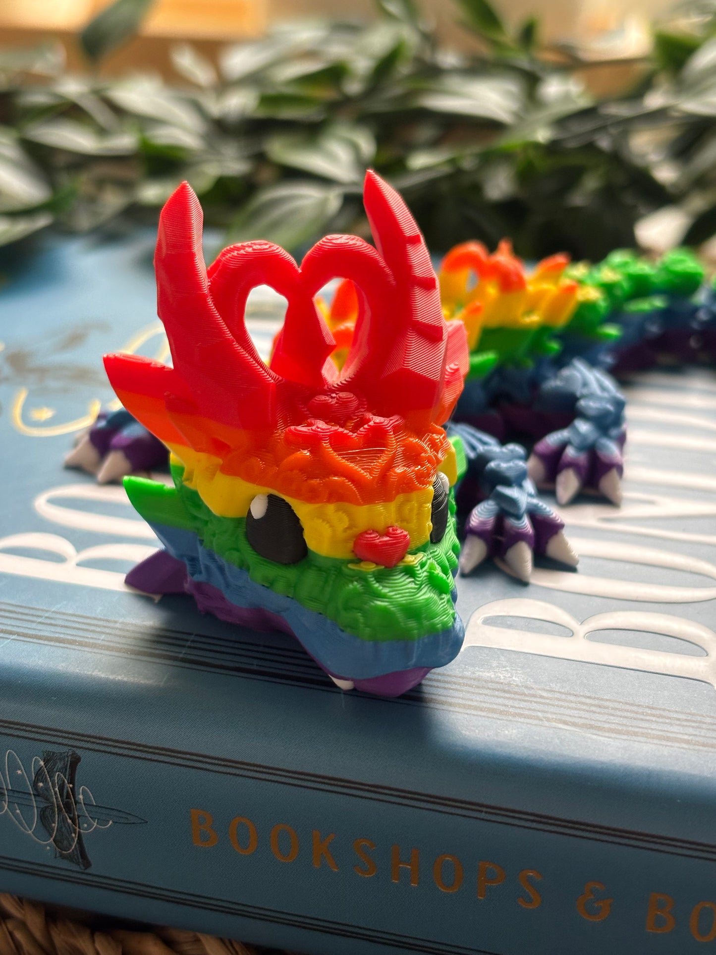 Rainbow Heart Dragon- Cute 3D Fidget Dragon