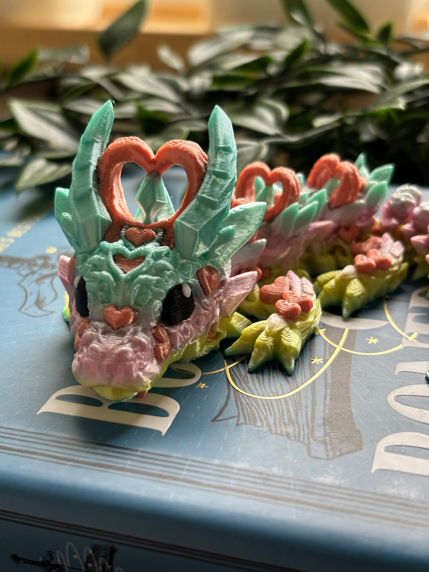Pastell Heart Dragon- Cute 3D Fidget Dragon
