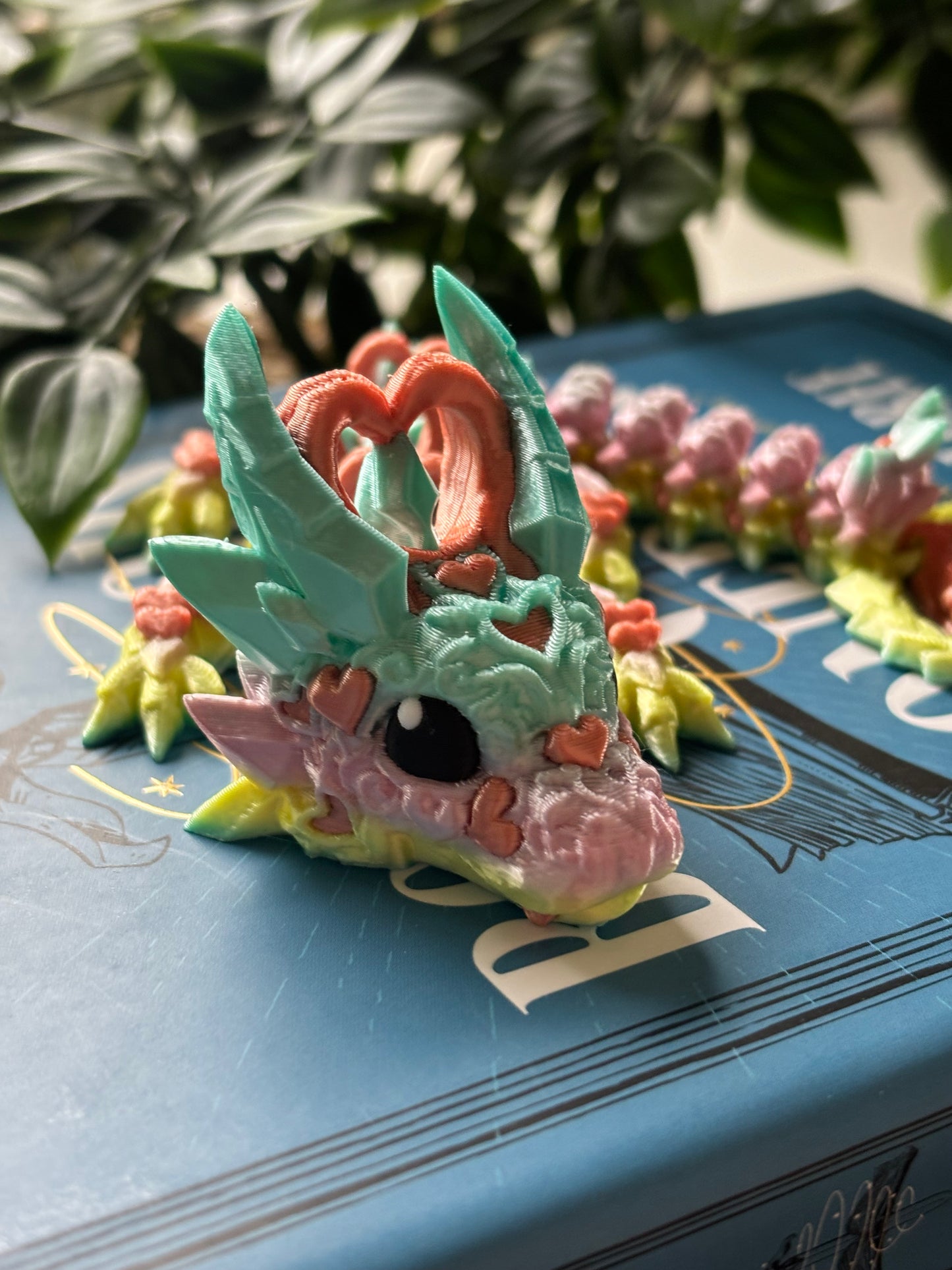 Pastell Heart Dragon- Cute 3D Fidget Dragon