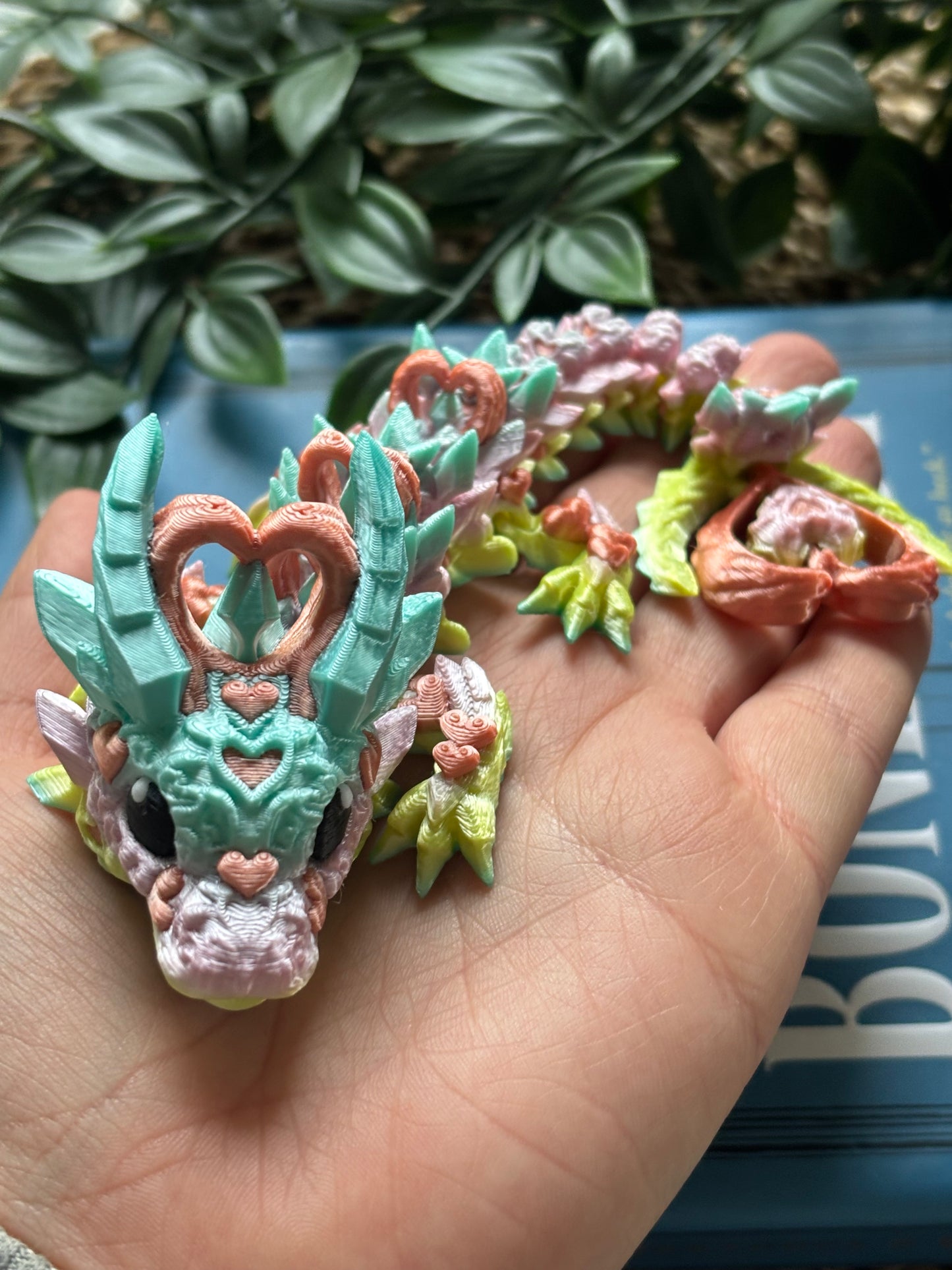 Pastell Heart Dragon- Cute 3D Fidget Dragon