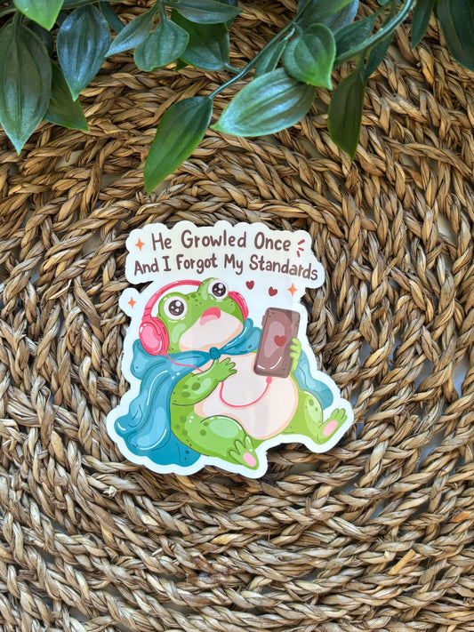 He growled once Sticker