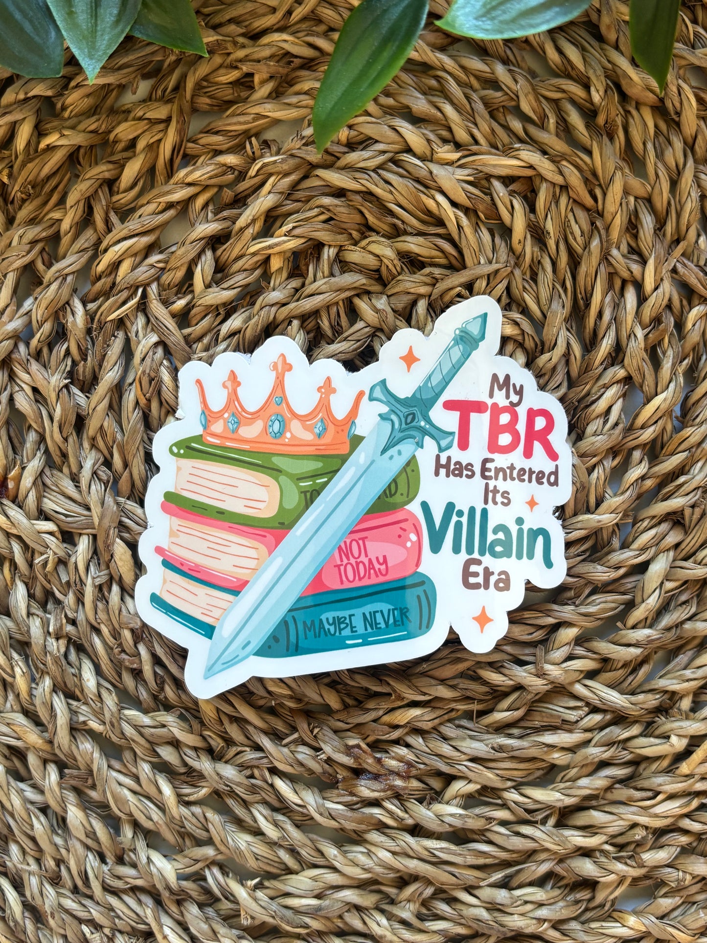 My TBR has entered its villain era Sticker