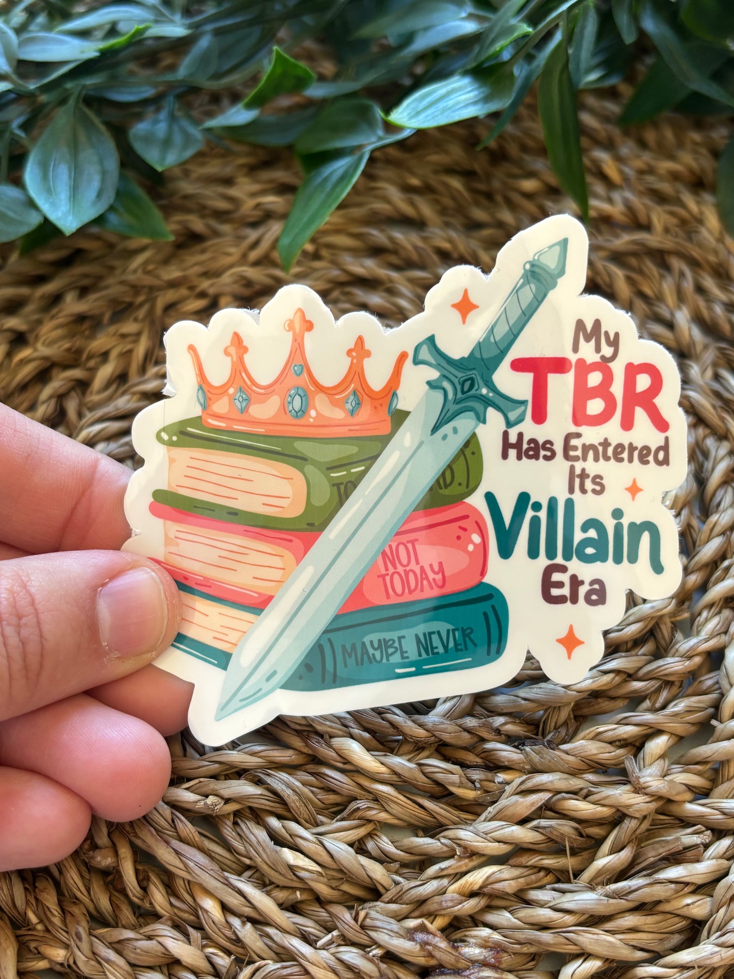 My TBR has entered its villain era Sticker