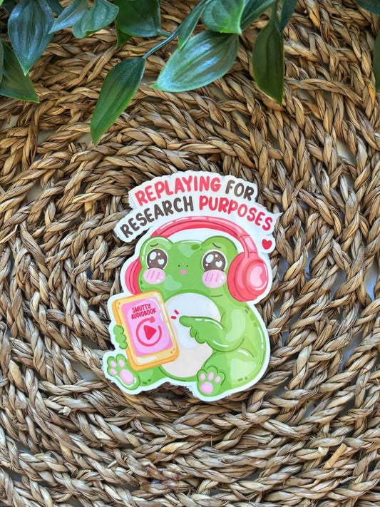 Replaying for research purposes Sticker