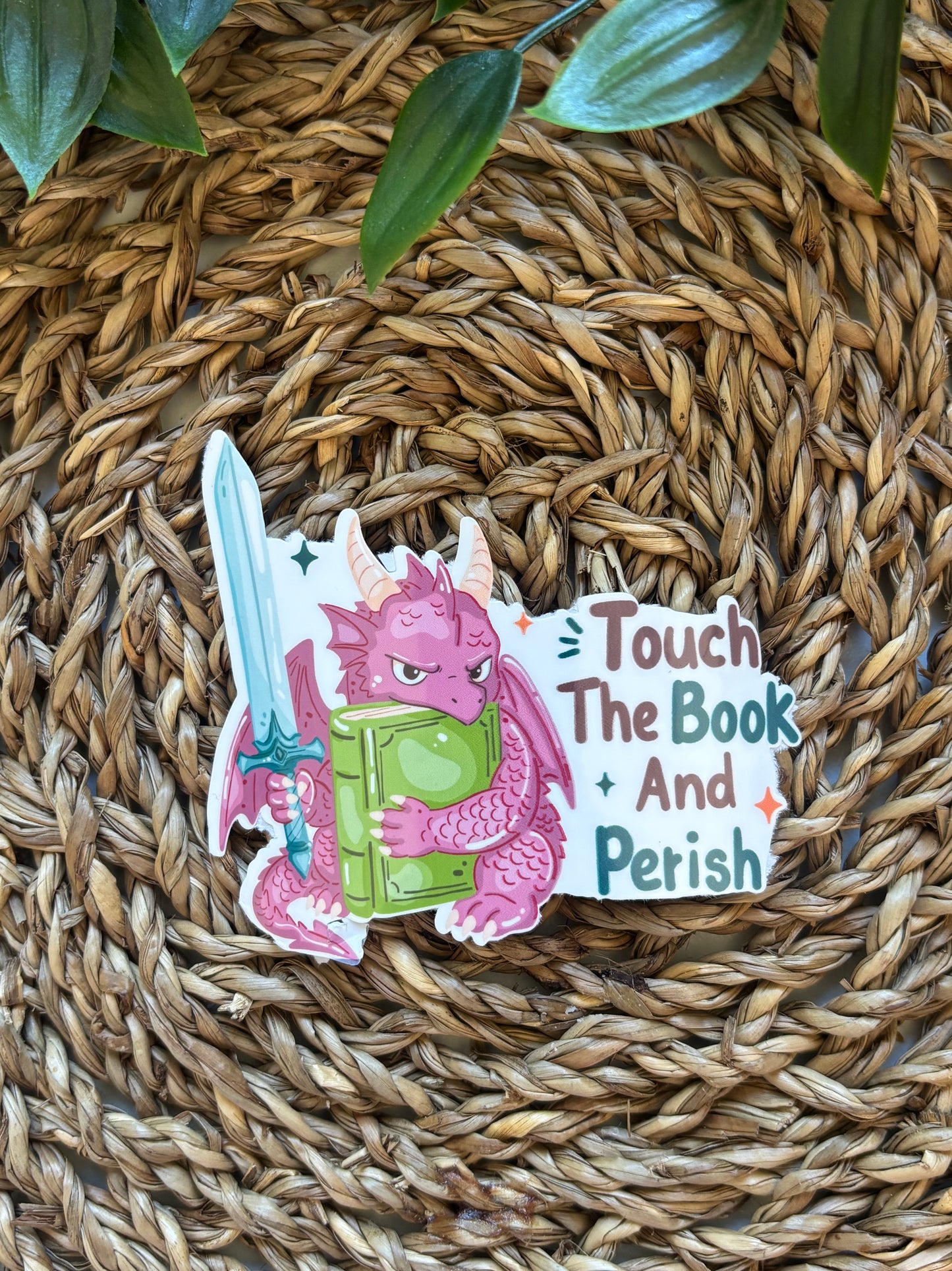 Touch the book and perish Sticker