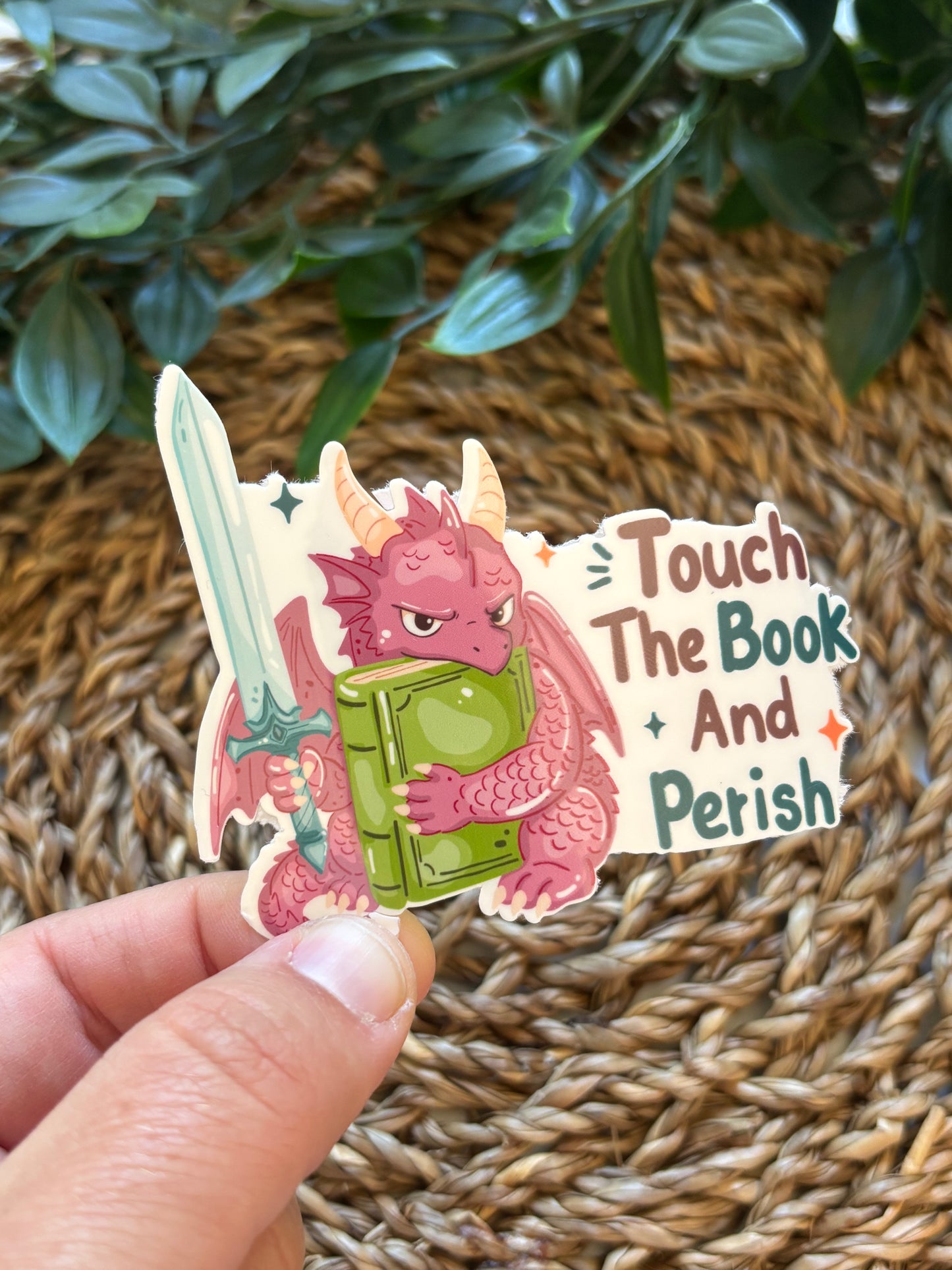 Touch the book and perish Sticker