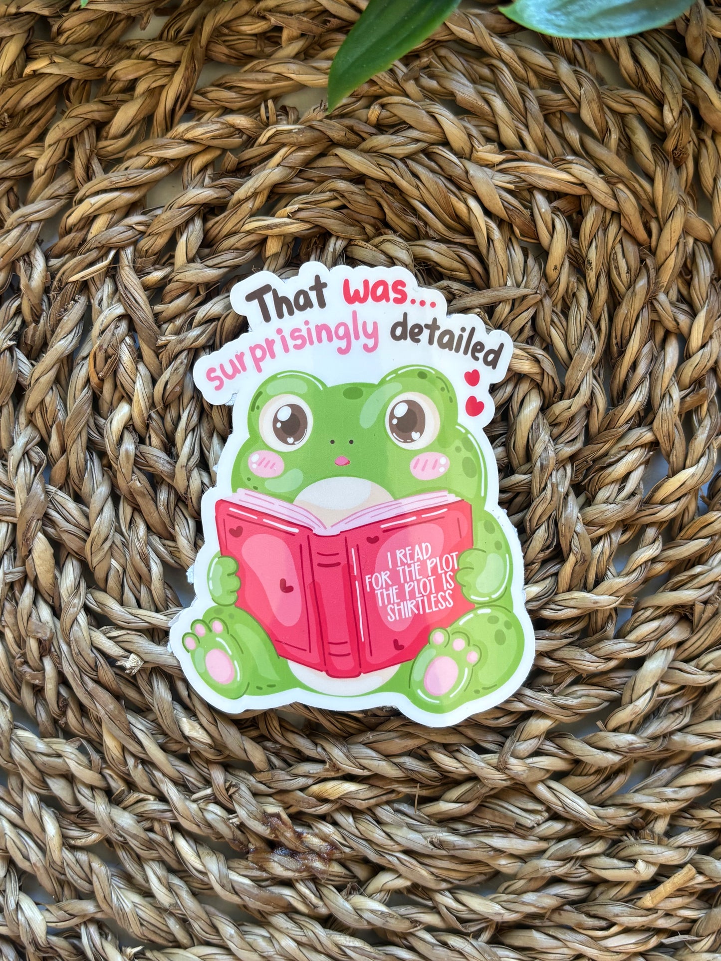 That was surprisingly detailed Sticker