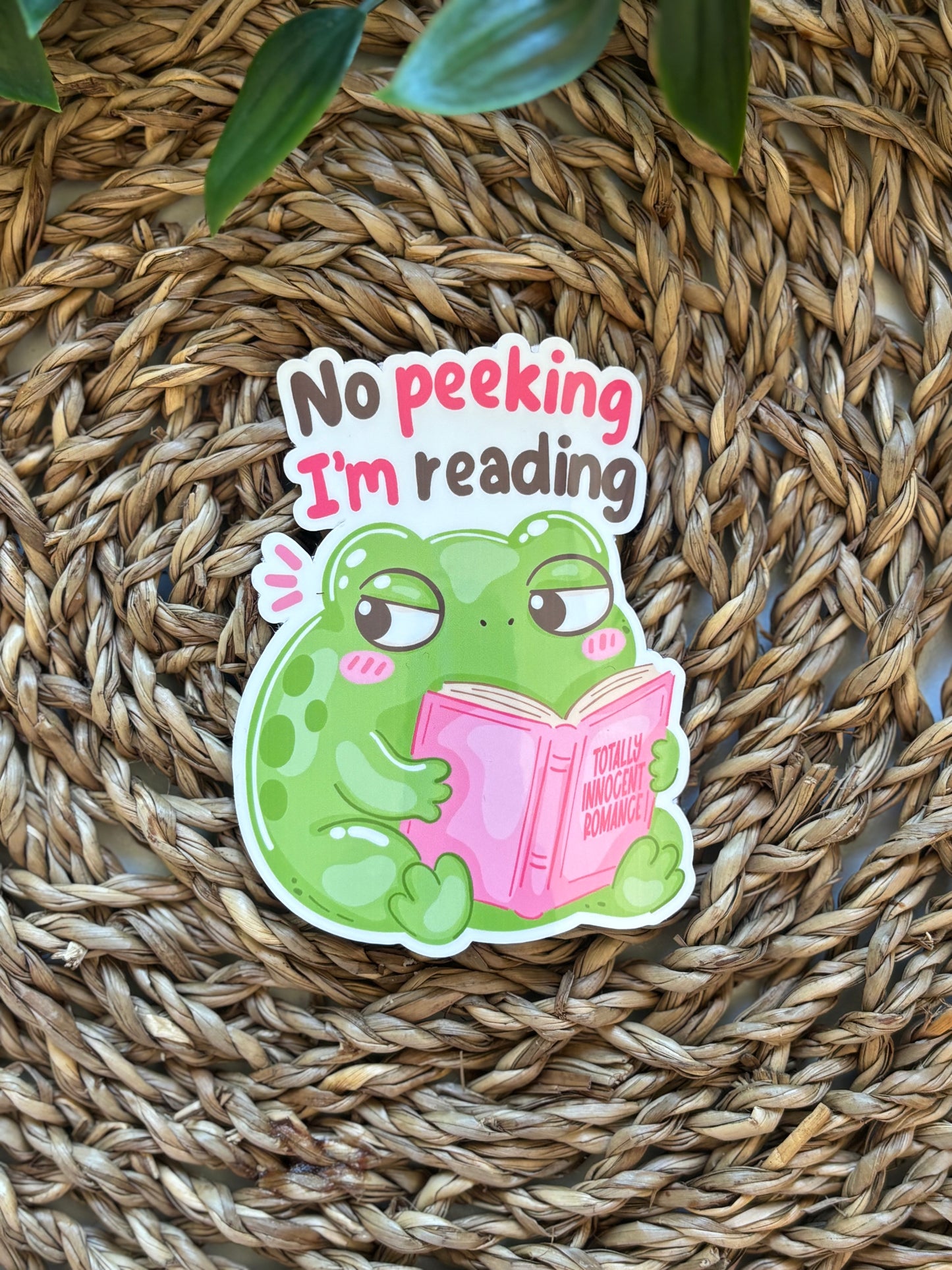 No peeking I´m reading Sticker