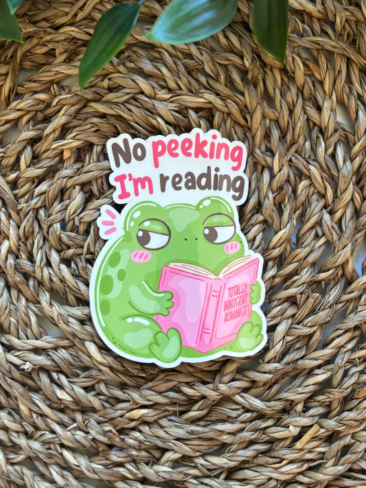 No peeking I´m reading Sticker