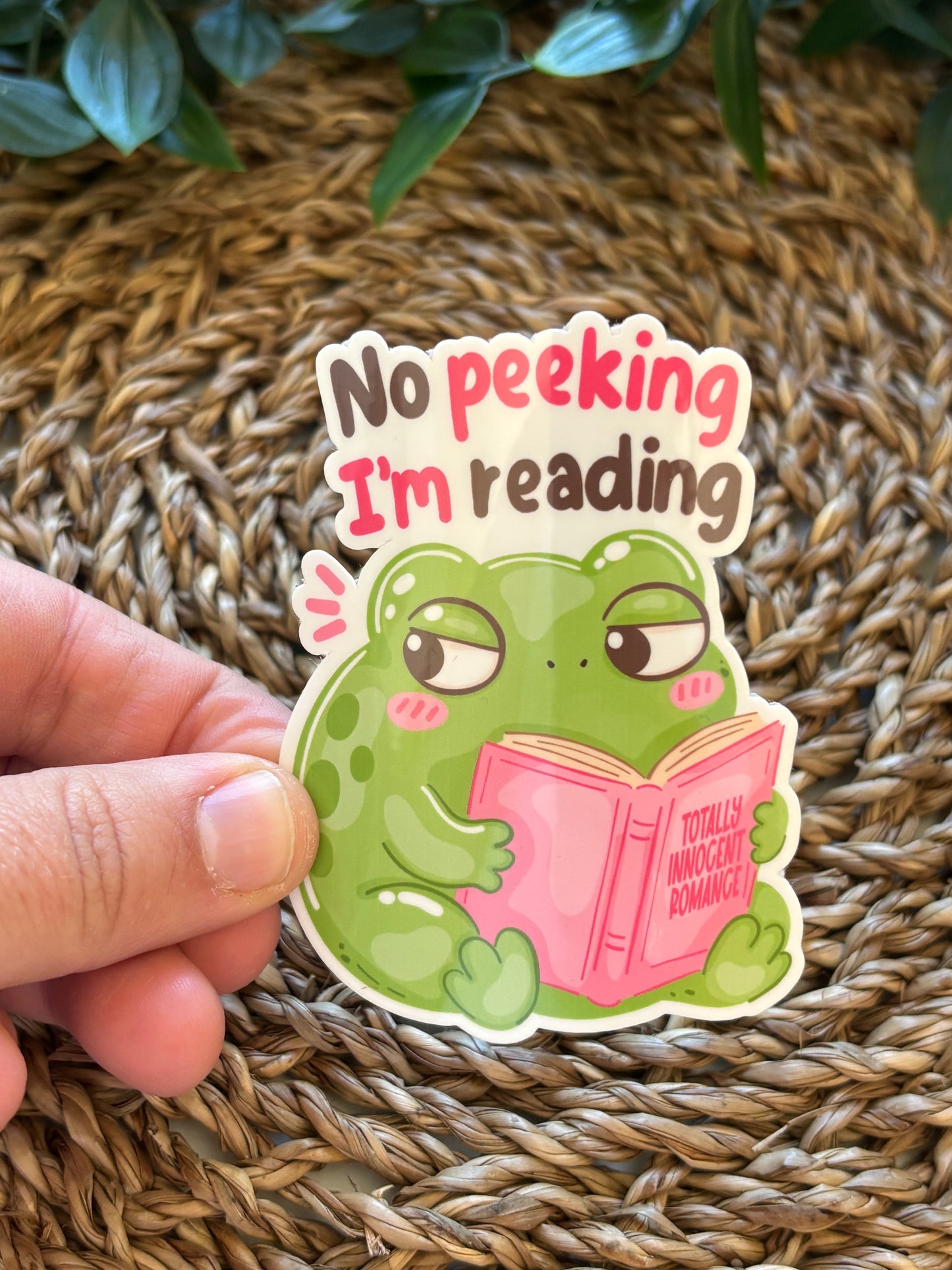 No peeking I´m reading Sticker