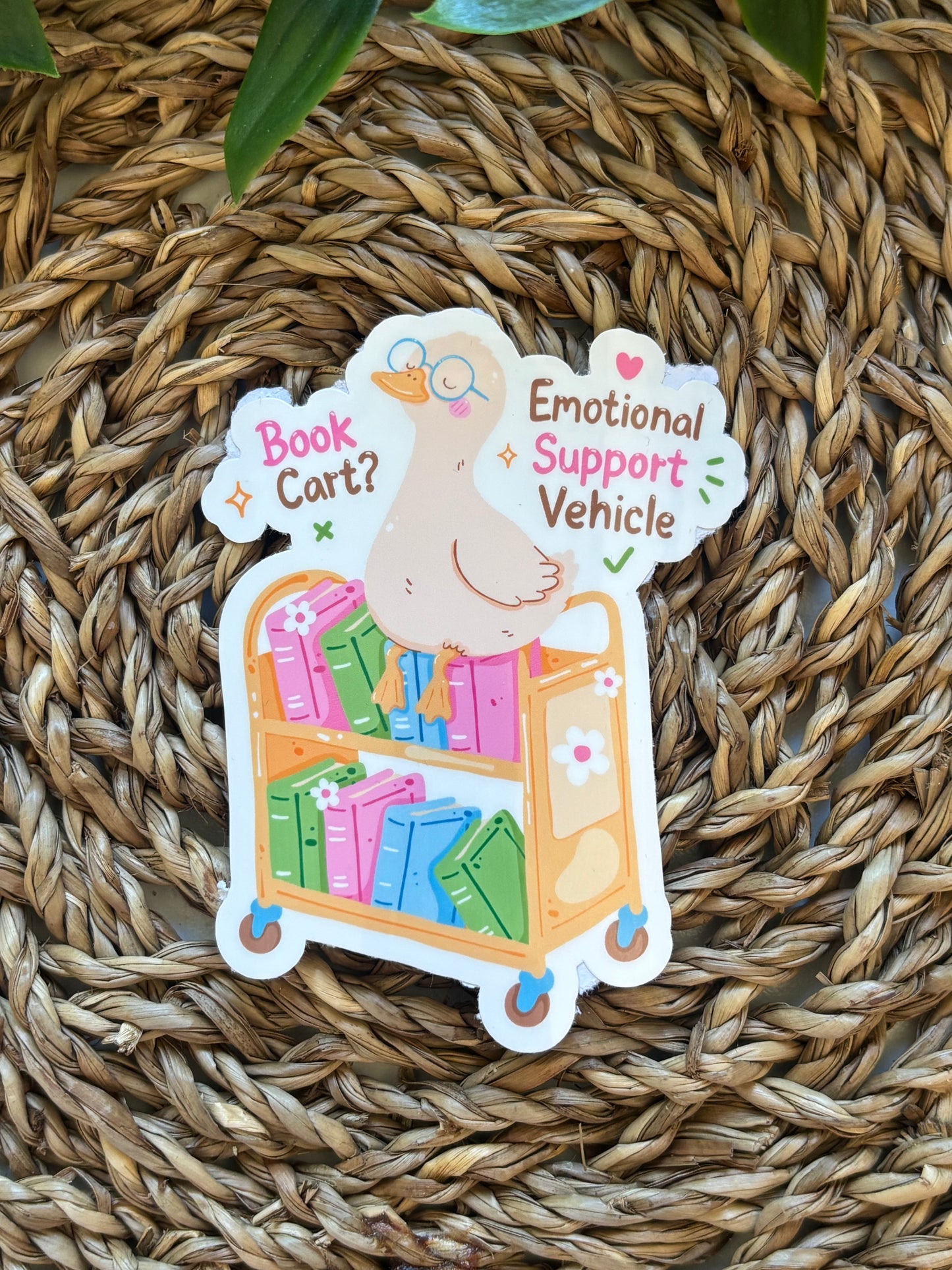 Book Cart Sticker
