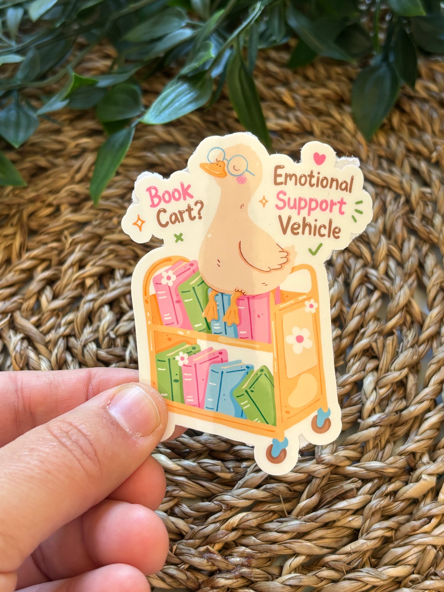Book Cart Sticker