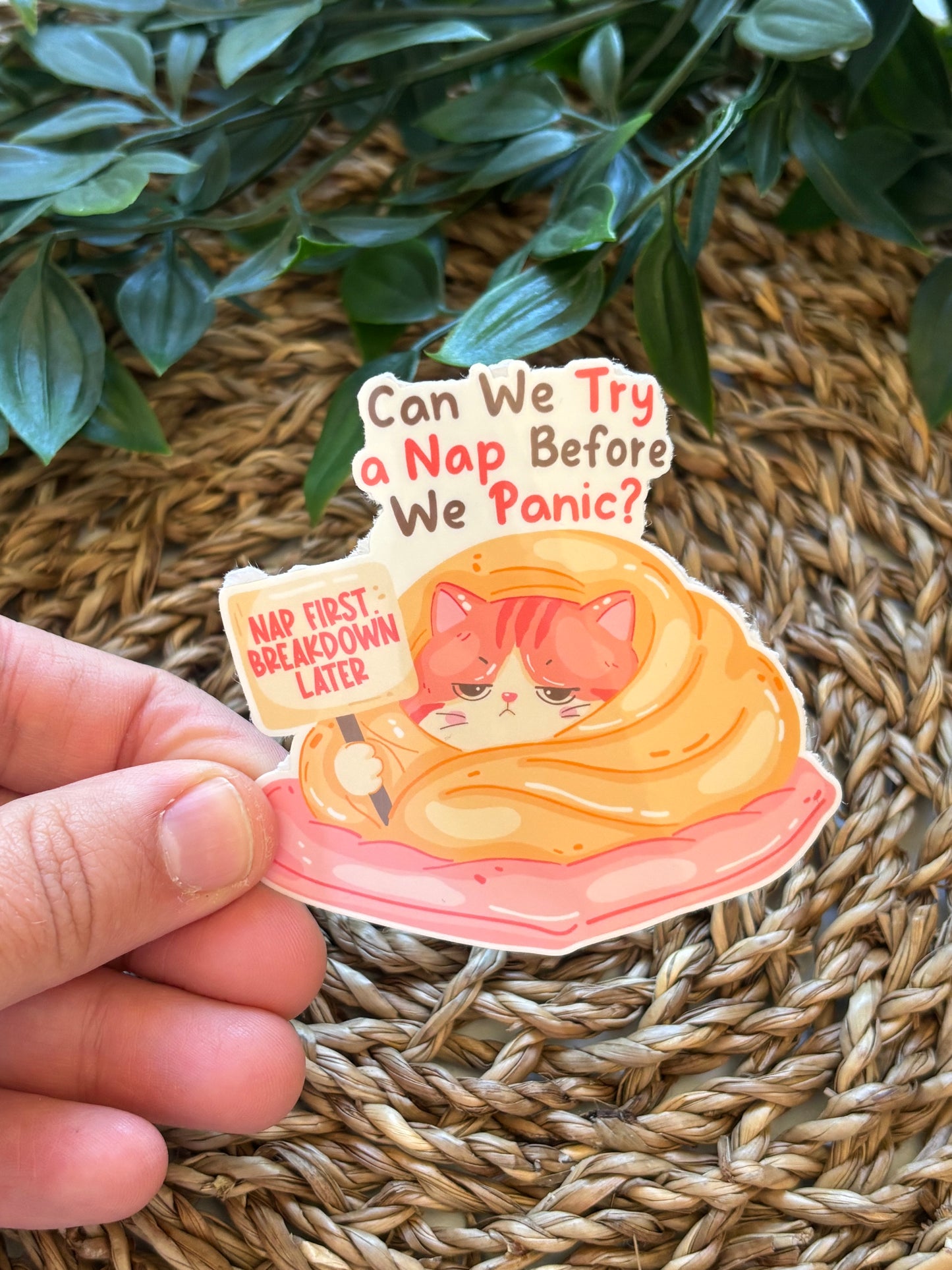 Can we nap first? Sticker