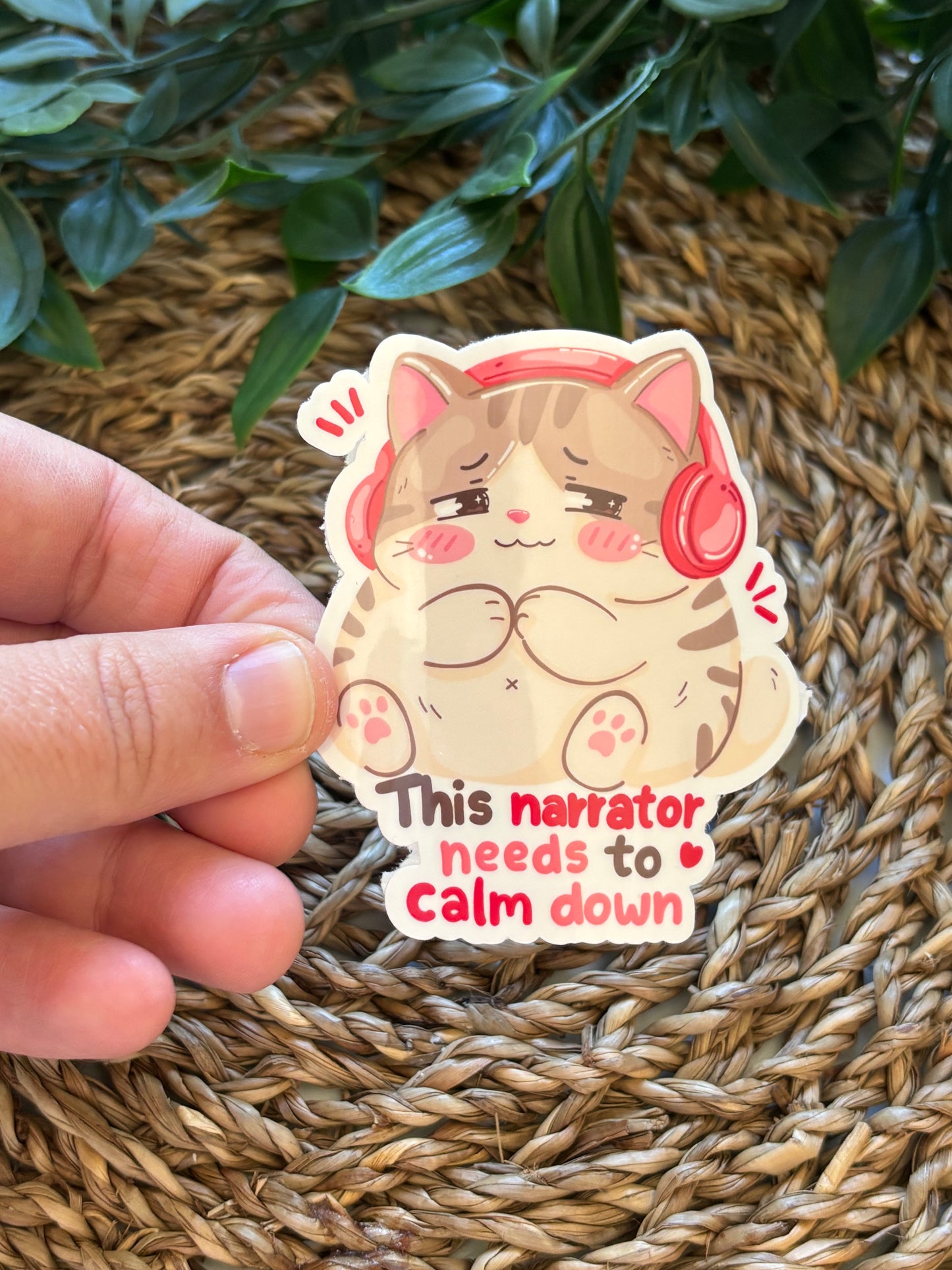 This Narrator needs to calm down Sticker