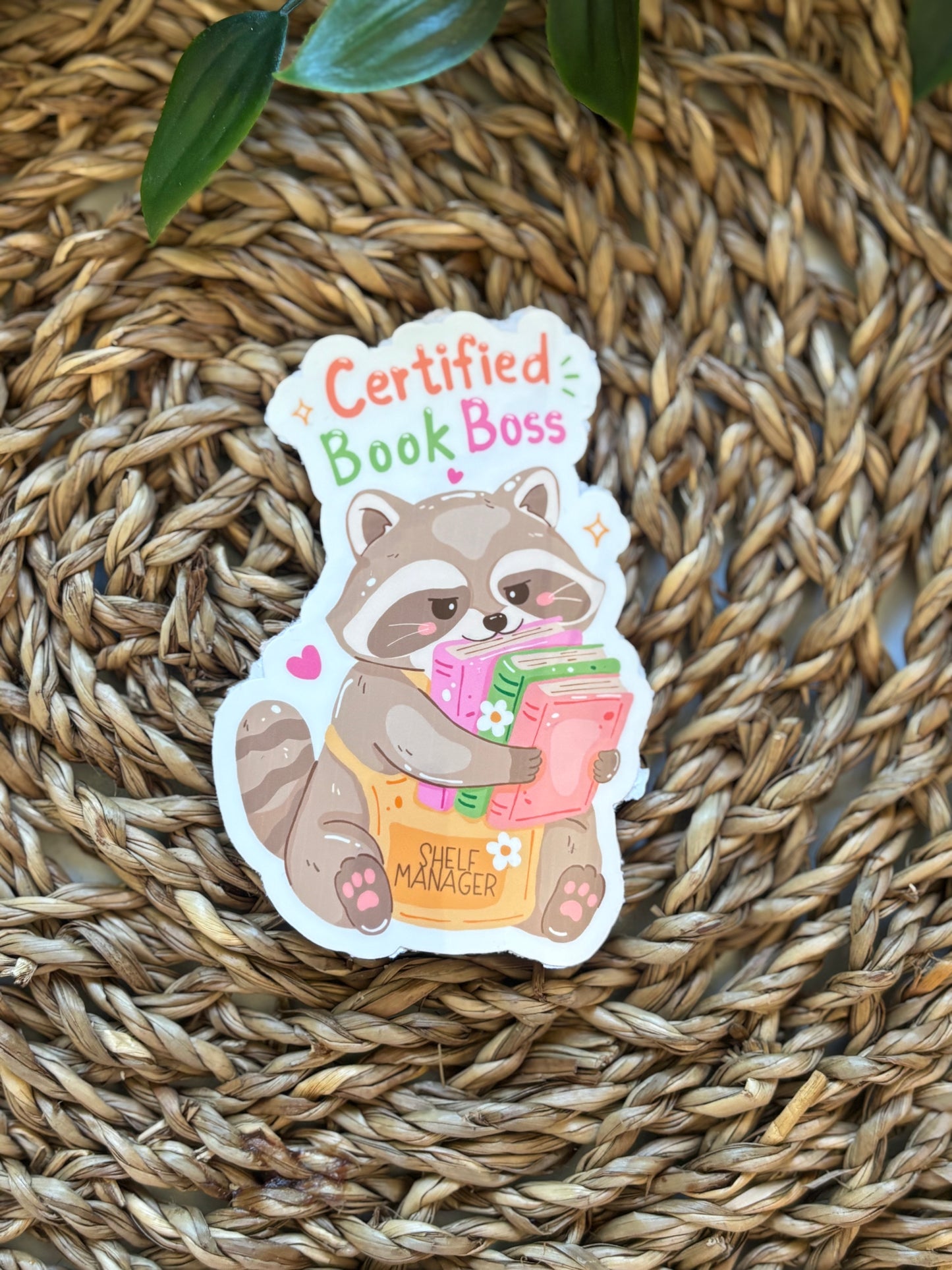 Certified Book Boss Sticker