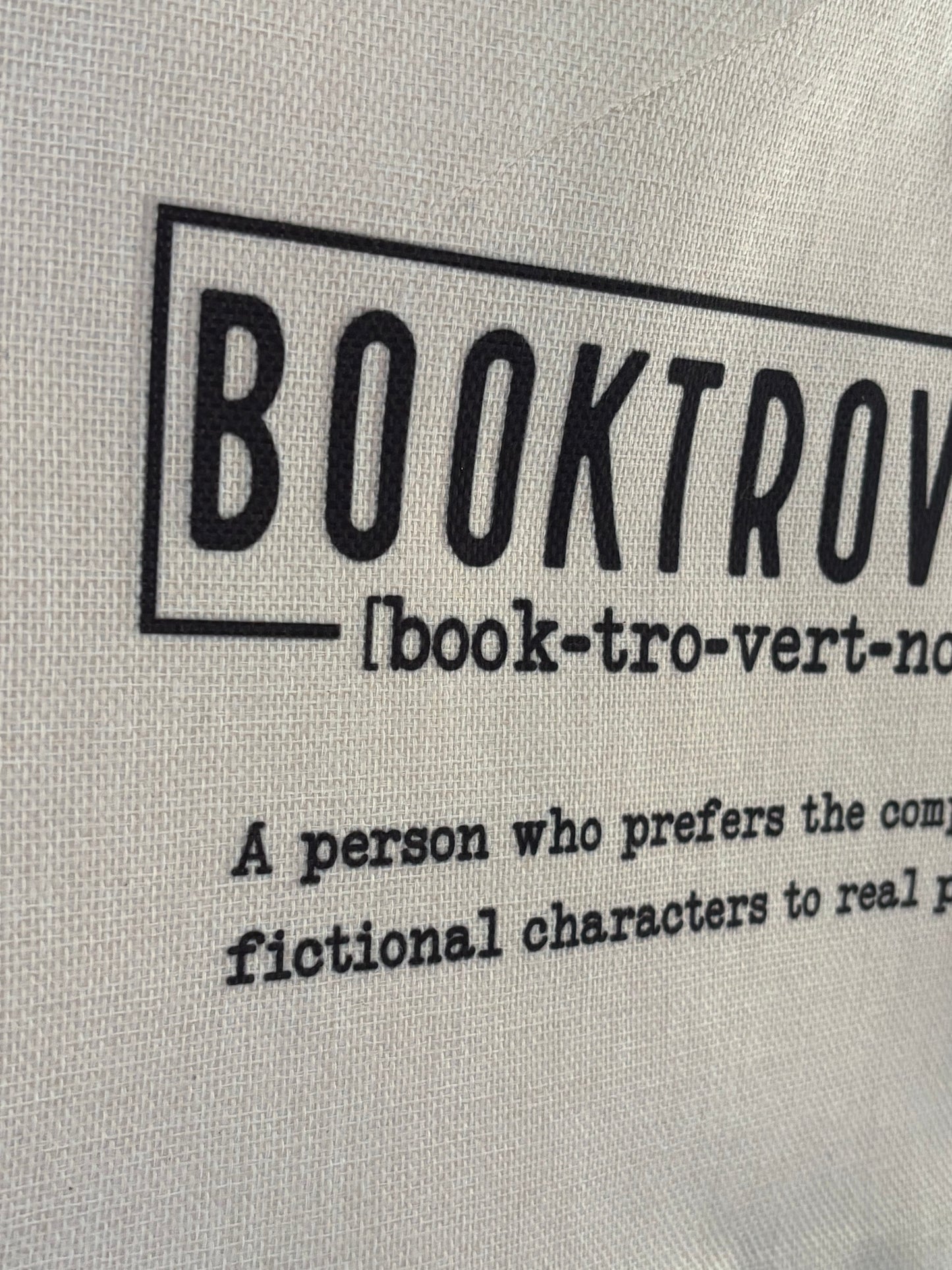 Booktrovert text Handlenett