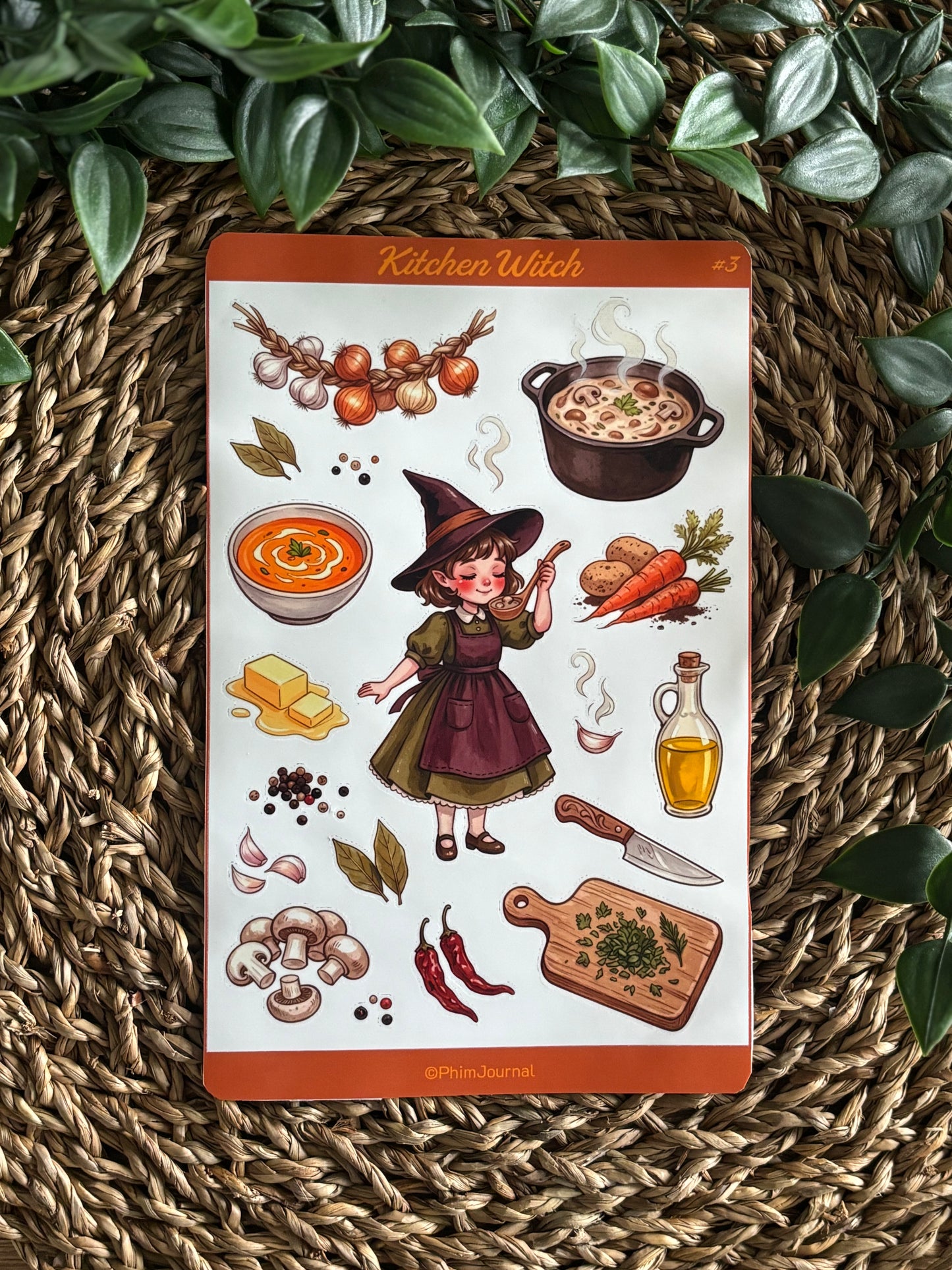 Kitchen Witch #3 Sticker Sheet