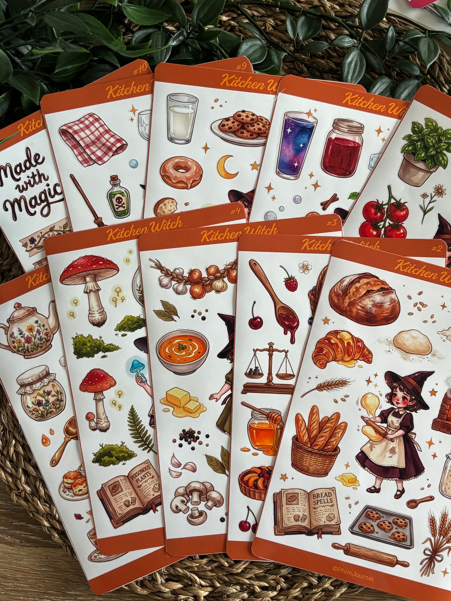 Kitchen Witch Bundle - 10 Sticker Sheets