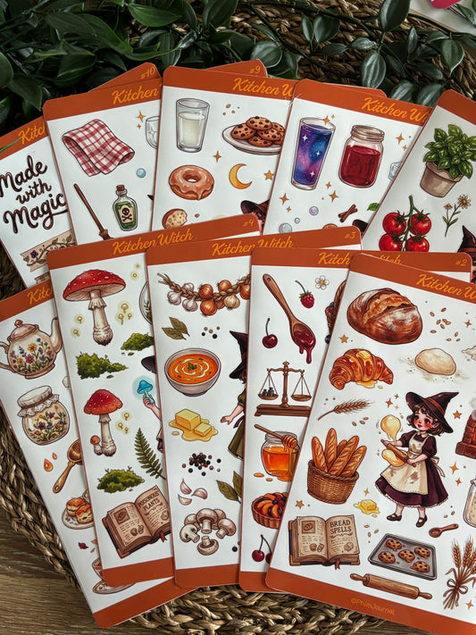 Kitchen Witch Bundle - 10 Sticker Sheets