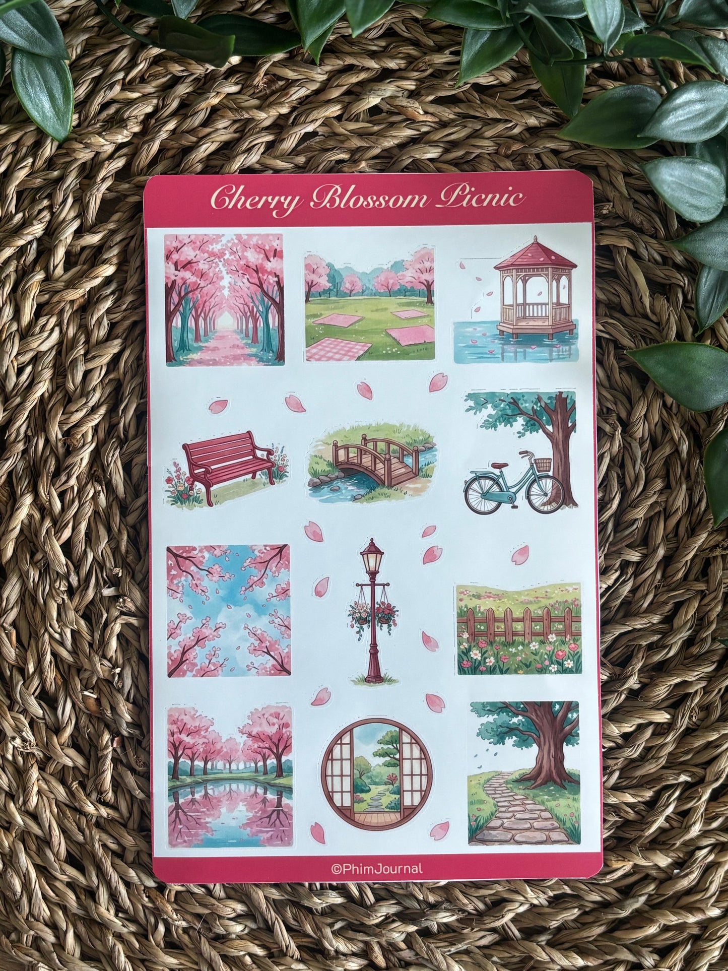 Cherry Blossom Picnic #5 Sticker Sheet
