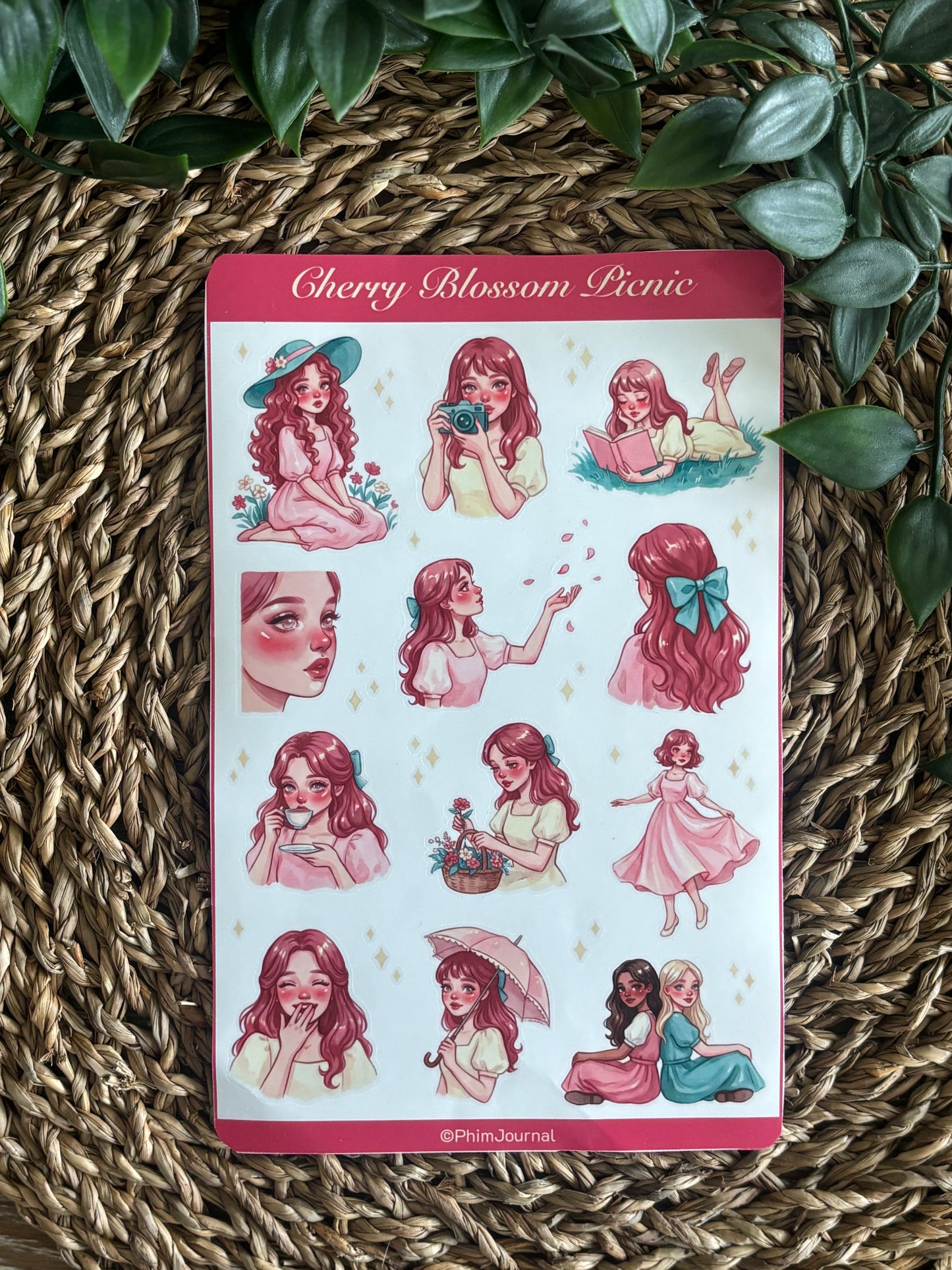 Cherry Blossom Picnic #1 Sticker Sheet