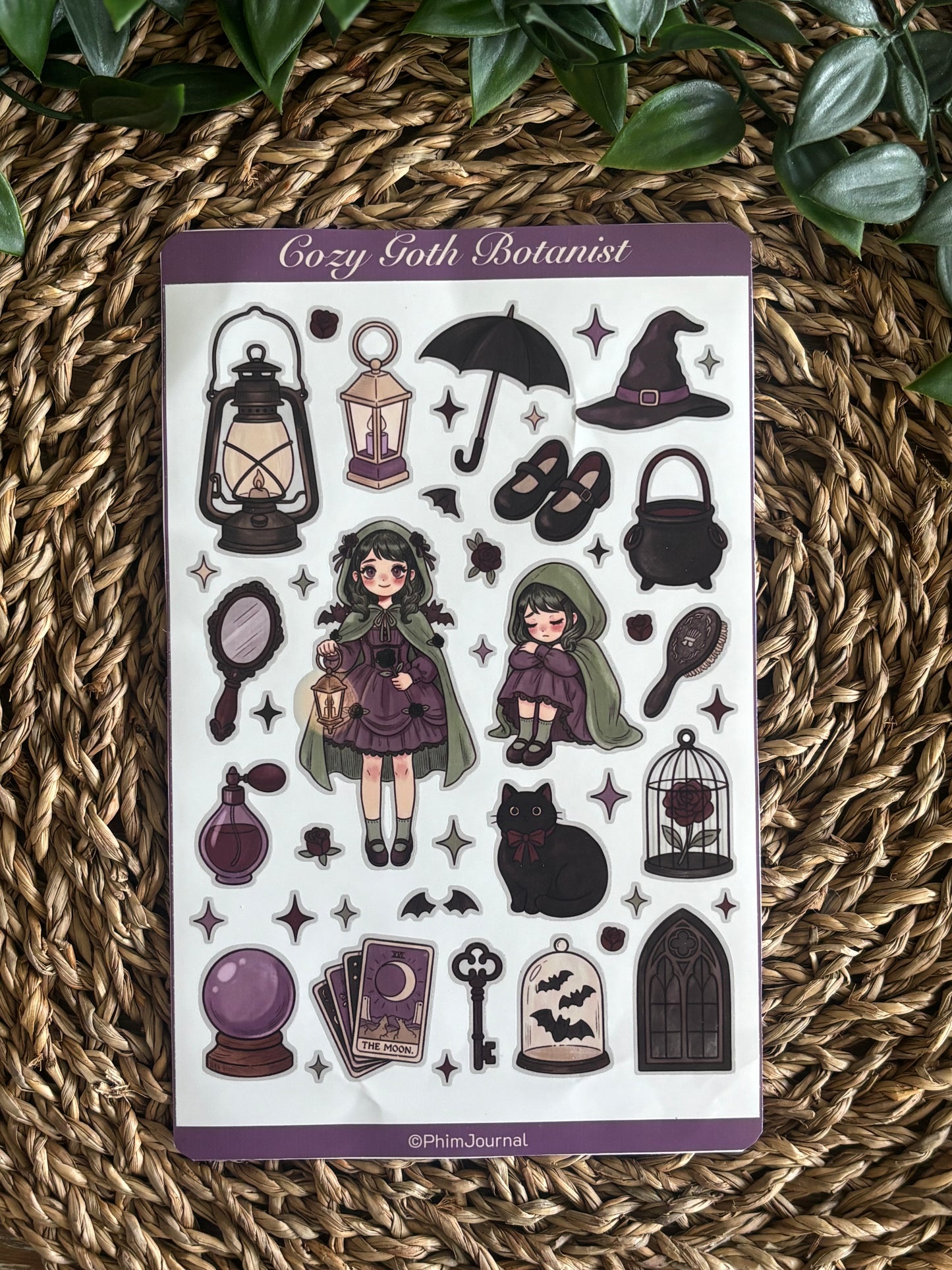 Cozy Goth Botanist Bundle - 6 Sticker Sheet