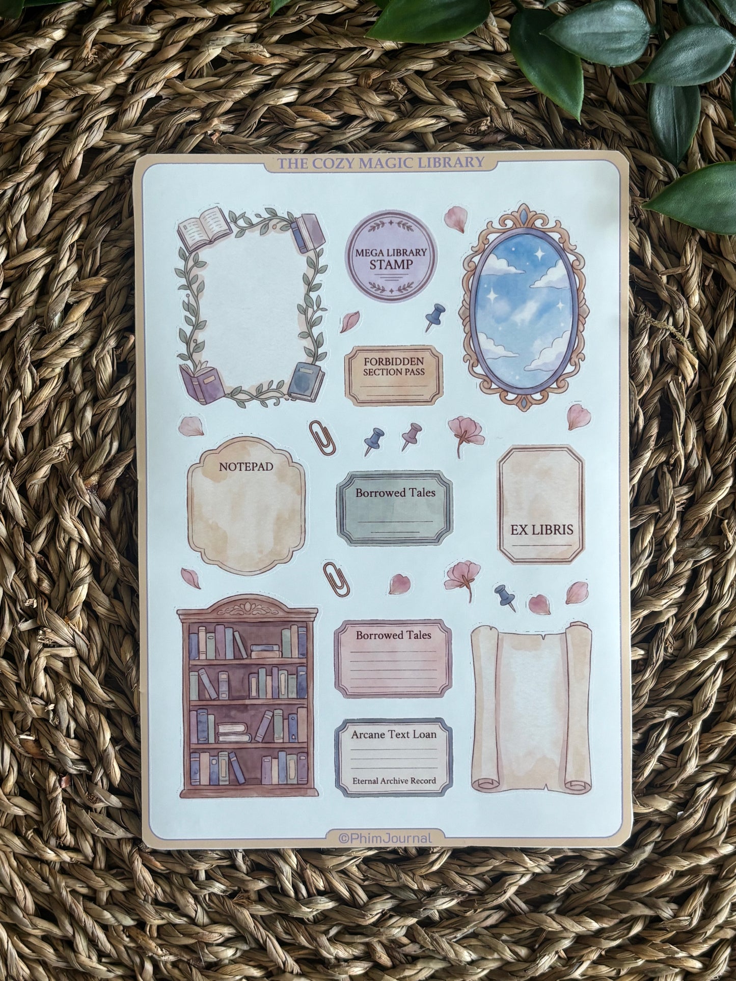 The cozy Magic Library Bundle - 10 Sticker Sheets