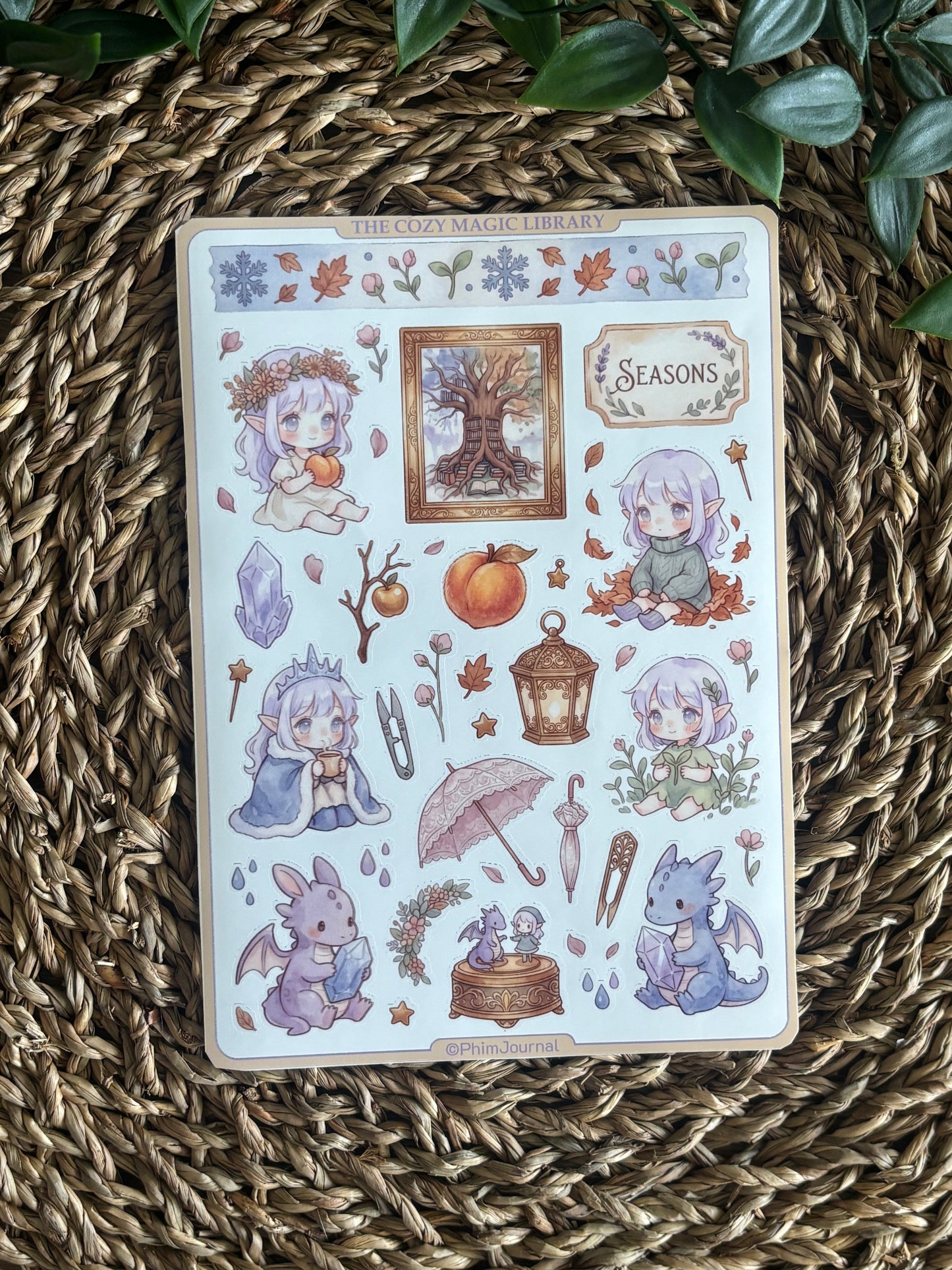 The cozy Magic Library Bundle - 10 Sticker Sheets