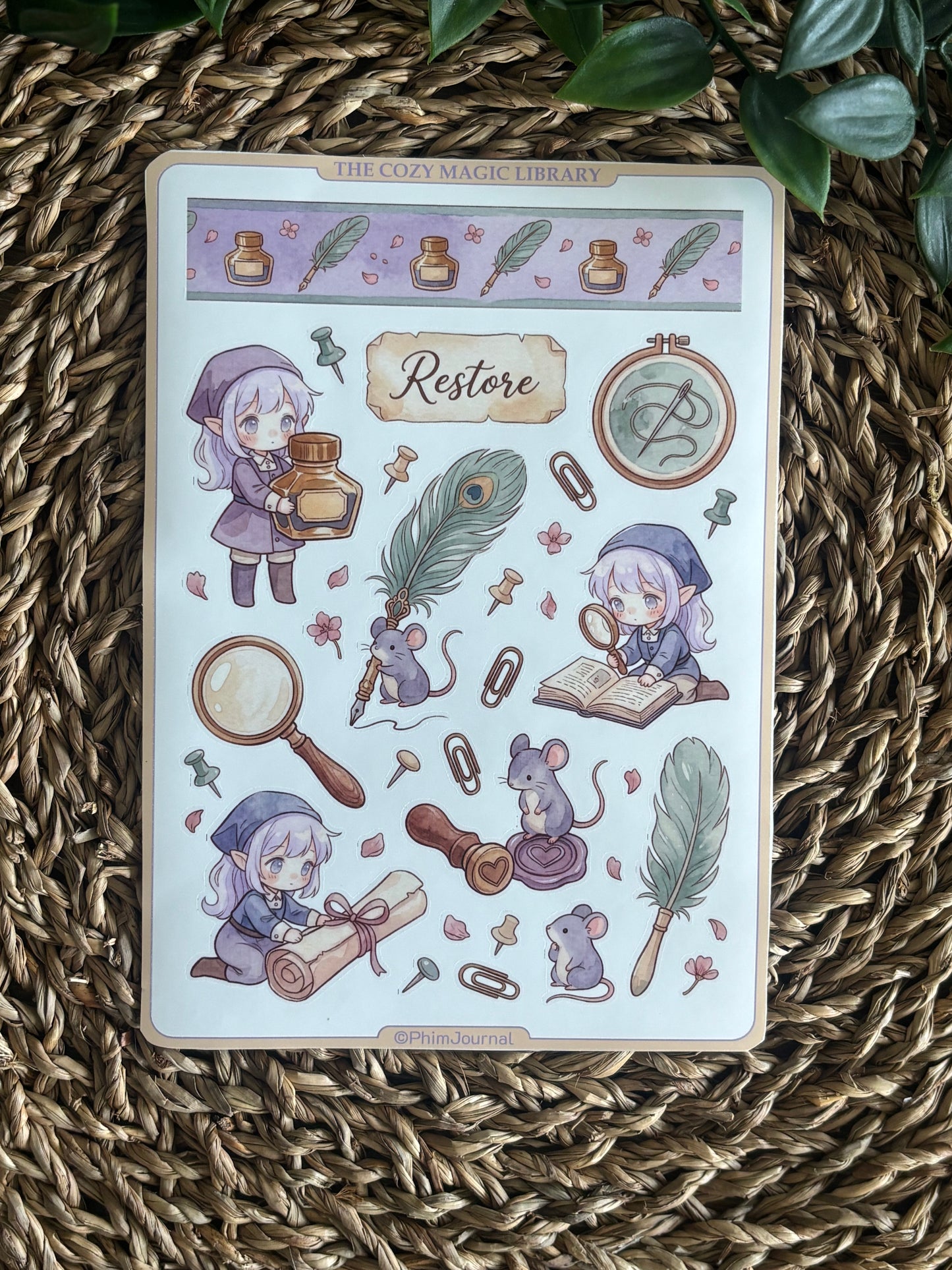 The cozy Magic Library Bundle - 10 Sticker Sheets