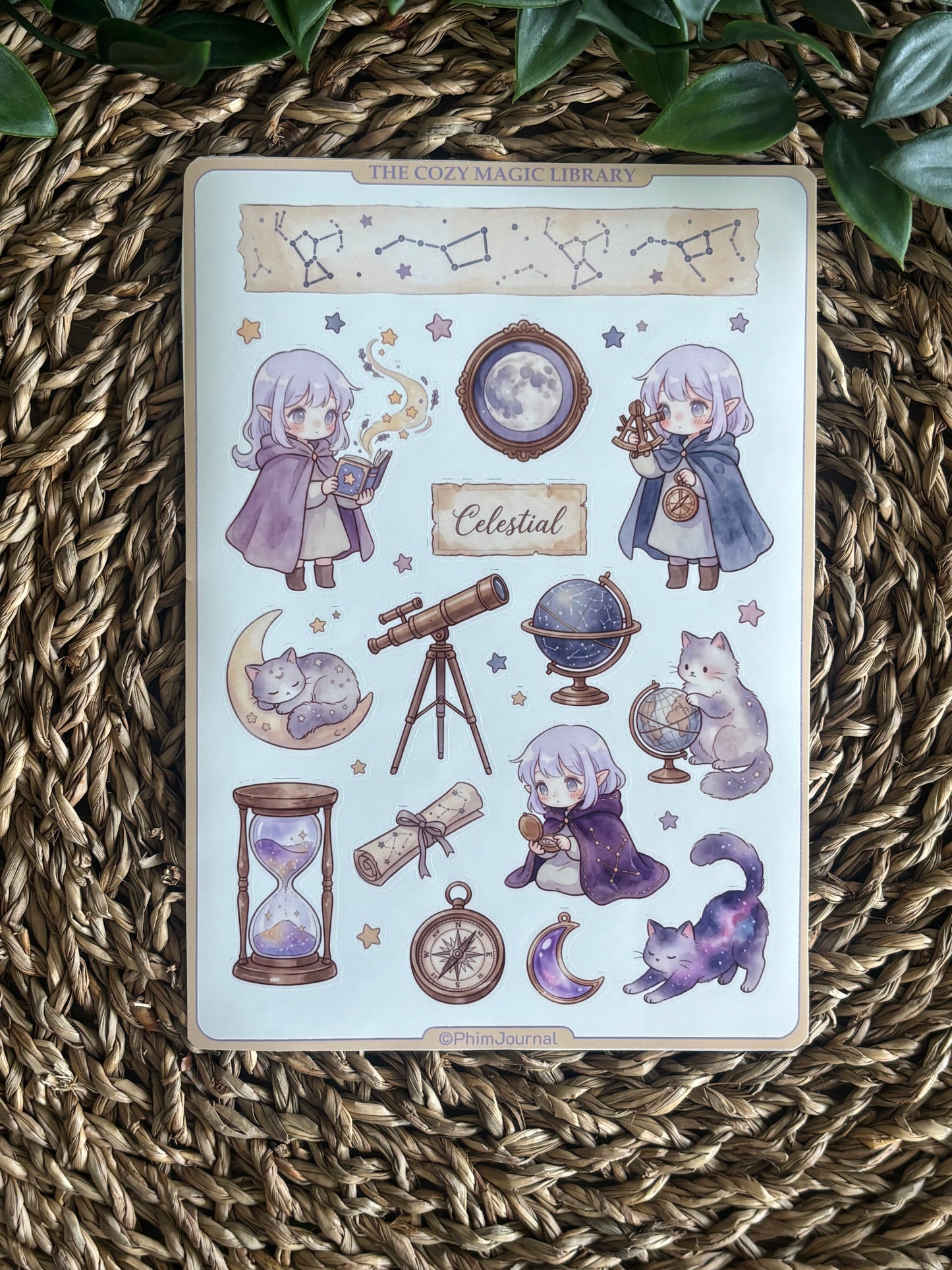 The cozy Magic Library Bundle - 10 Sticker Sheets