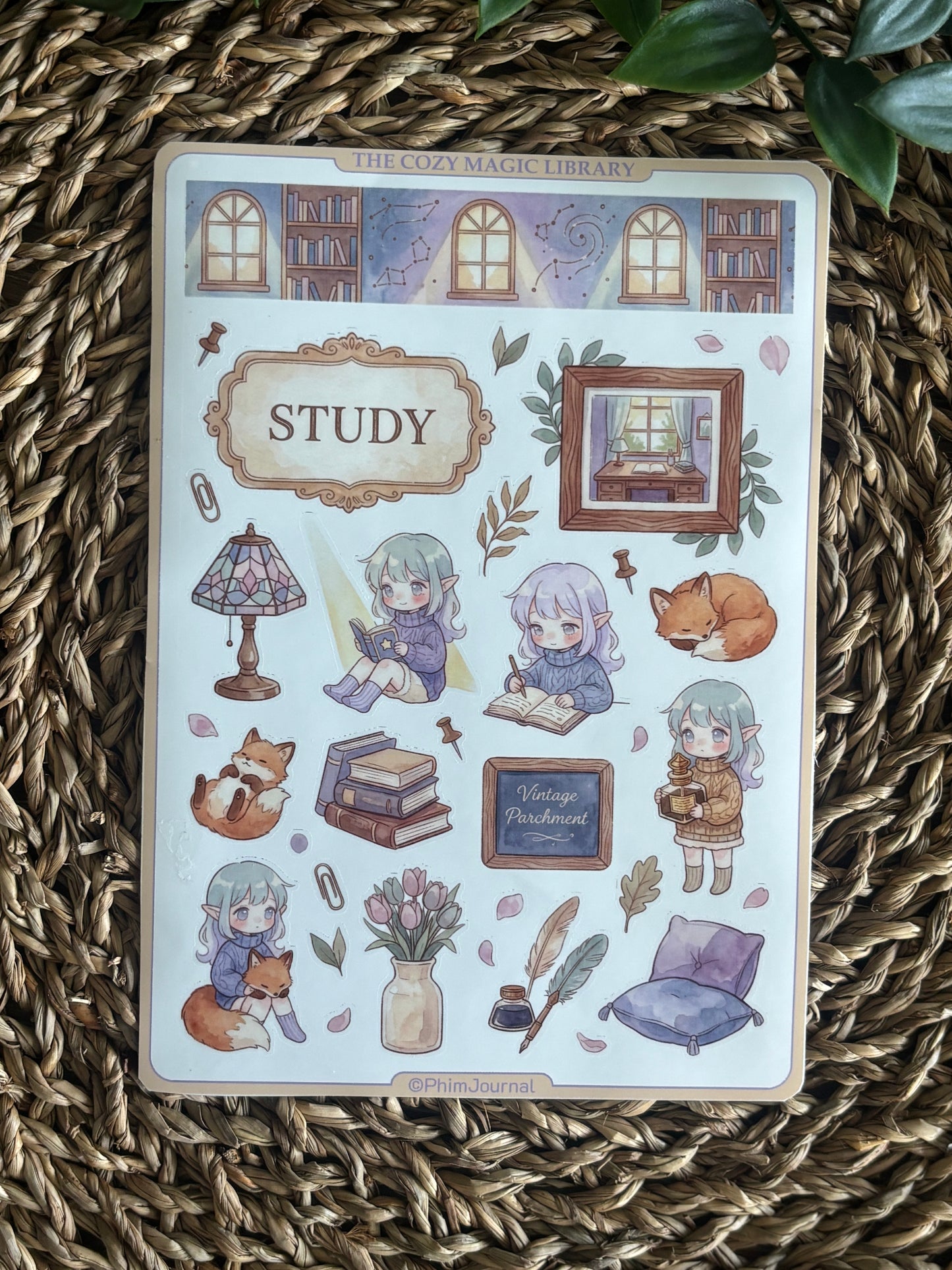 The cozy Magic Library Bundle - 10 Sticker Sheets
