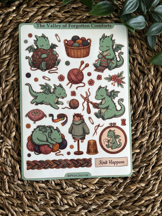 The Valley of Forgotten Comforts #4 Sticker Sheet