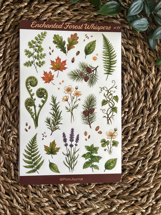 Enchanted Forest Whispers #11 Sticker Sheet
