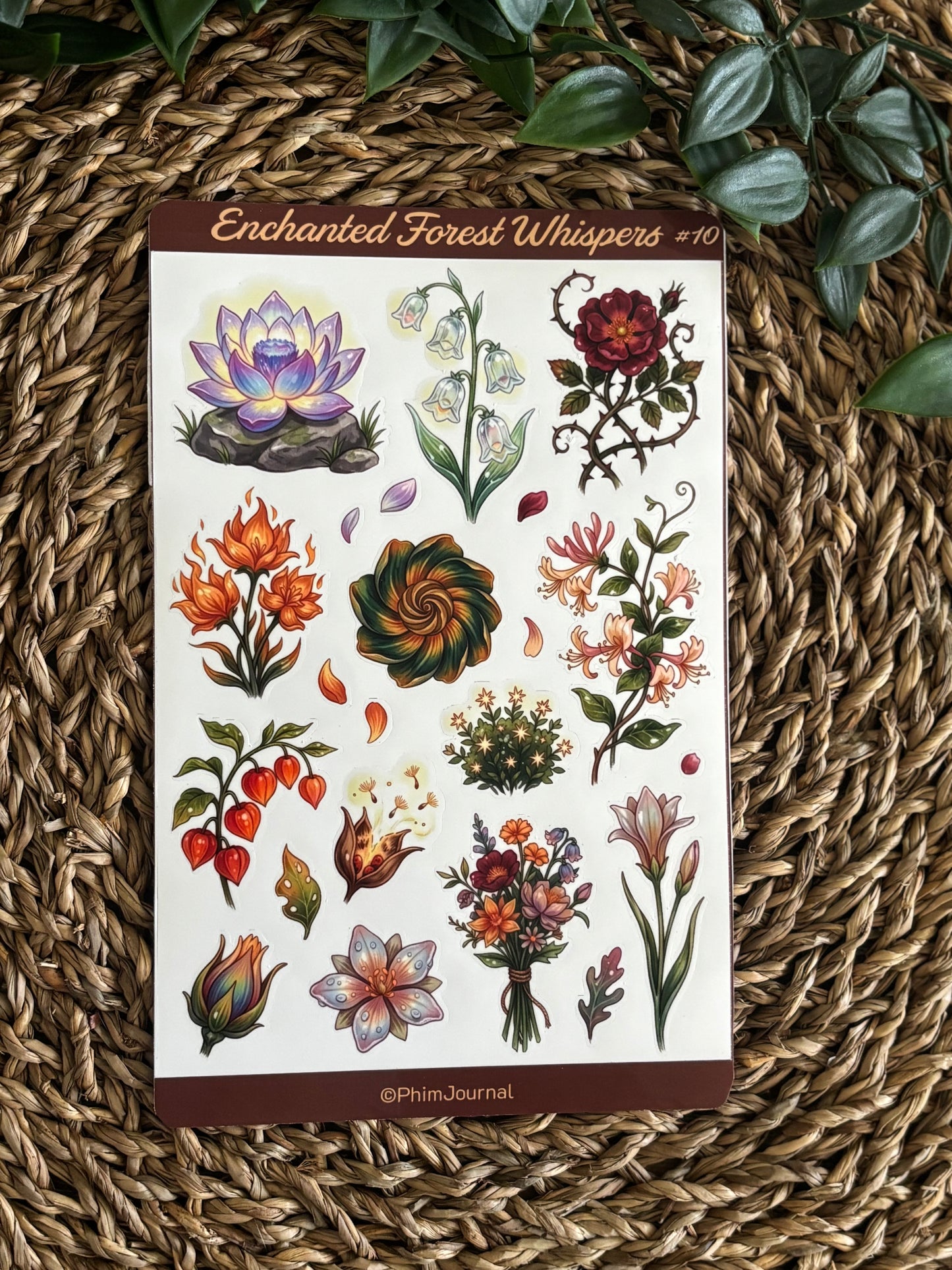 Enchanted Forest Whispers #10 Sticker Sheet