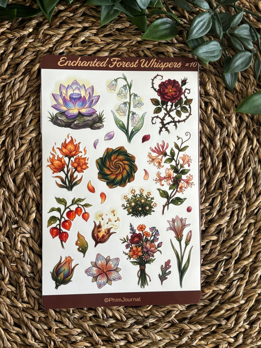 Enchanted Forest Whispers #10 Sticker Sheet
