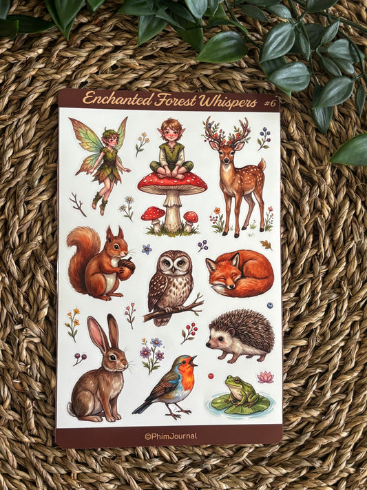 Enchanted Forest Whispers #6 Sticker Sheet