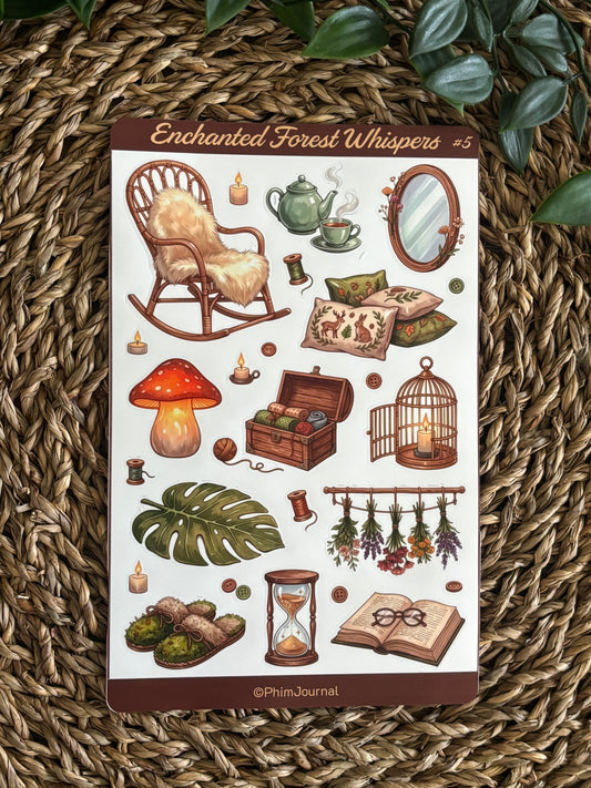 Enchanted Forest Whispers #5 Sticker Sheet