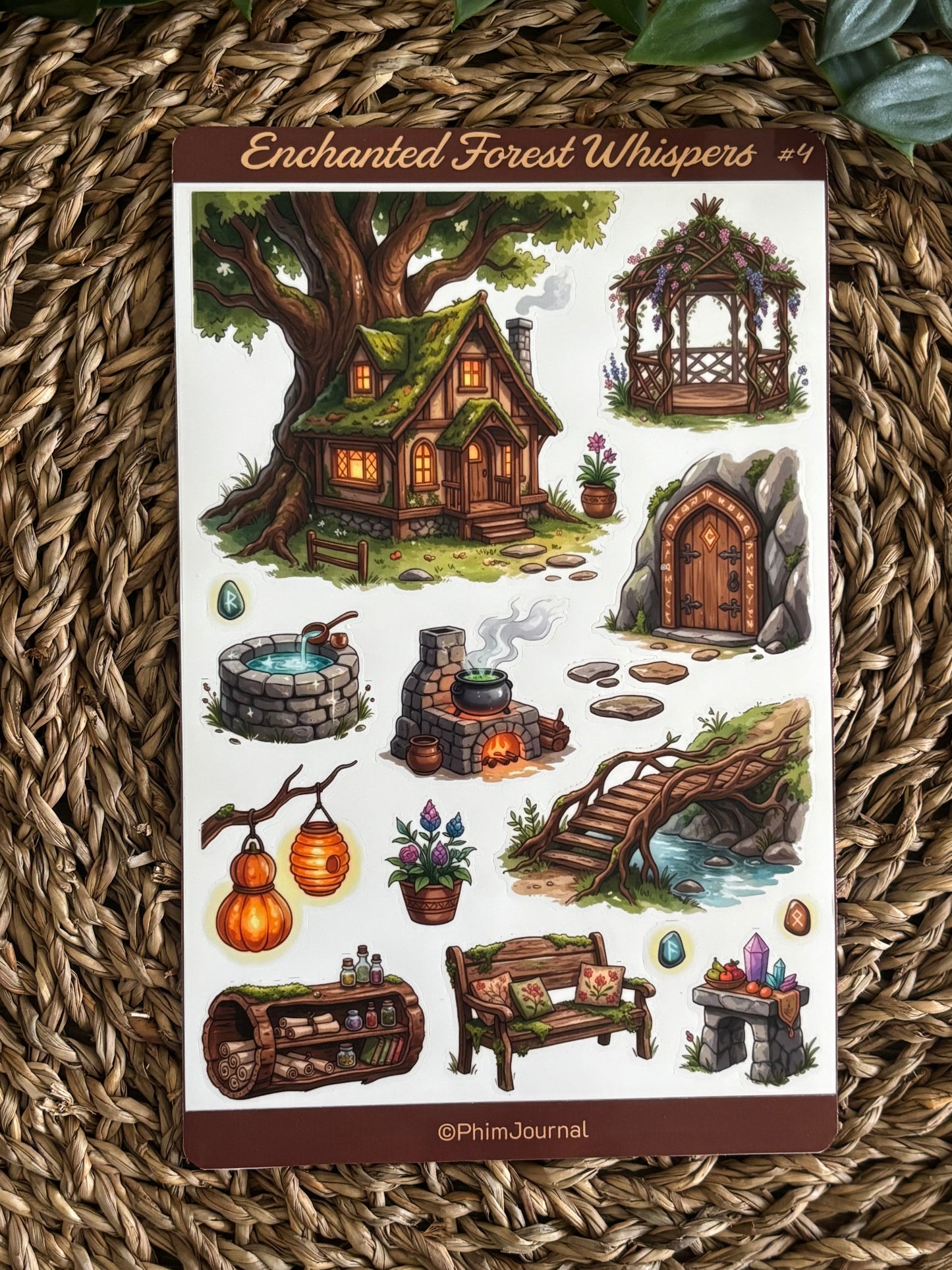 Enchanted Forest Whispers #4 Sticker Sheet