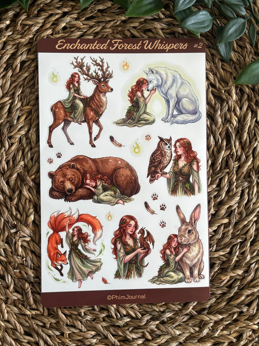 Enchanted Forest Whispers #2 Sticker Sheet