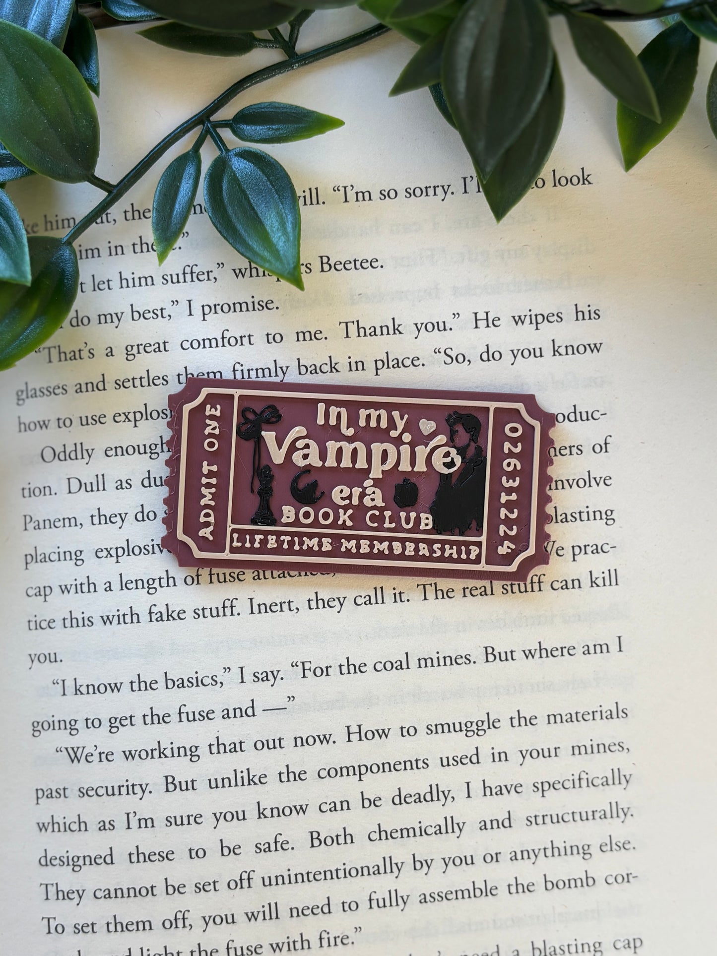 In my vampire era Ticket Pin