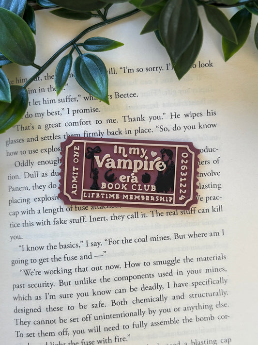 In my vampire era Ticket Pin