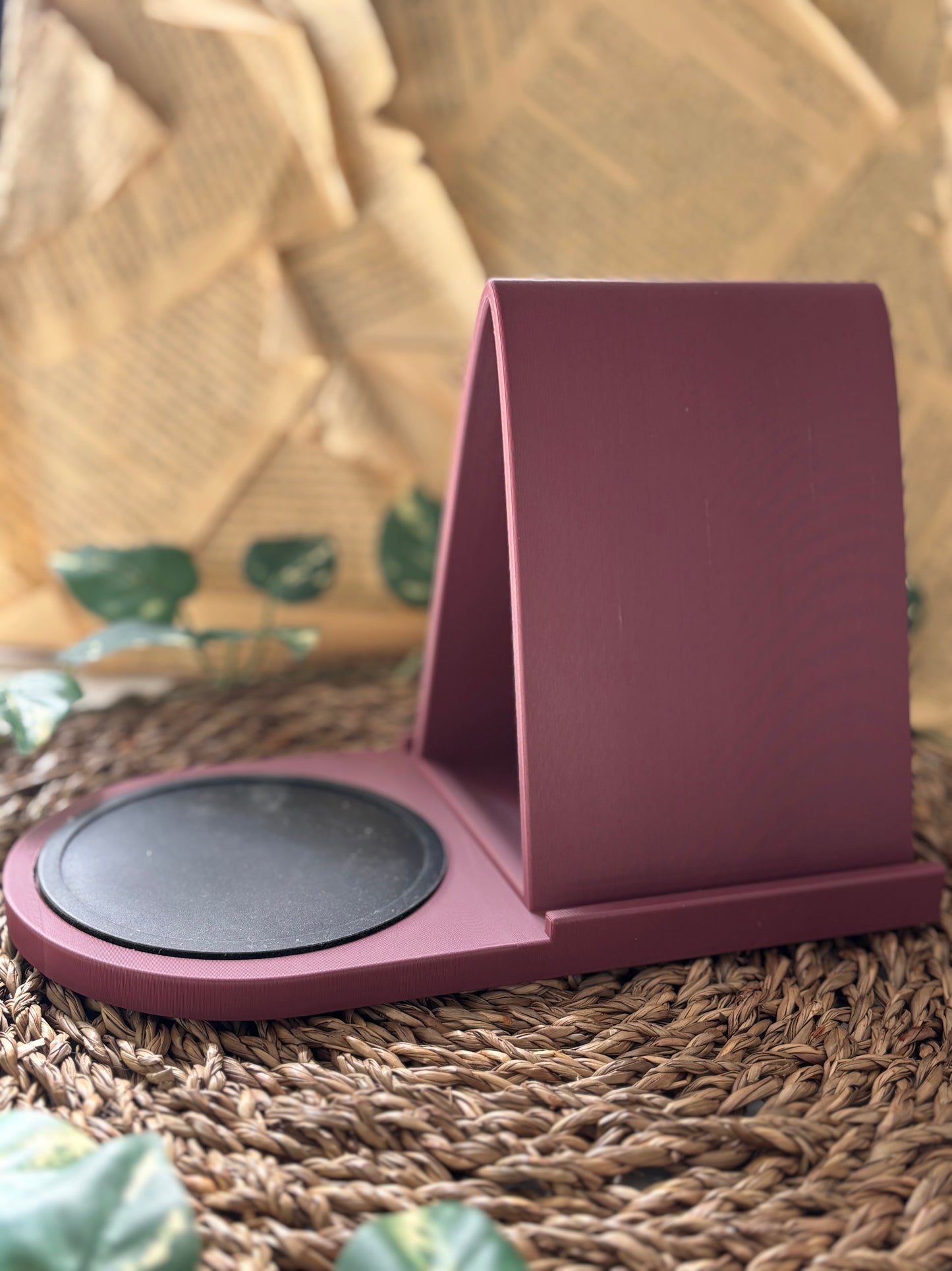 Bok-, kopp- og kindleholder