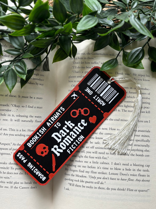 Bookish Airways to Dark romance fiction bokmerke